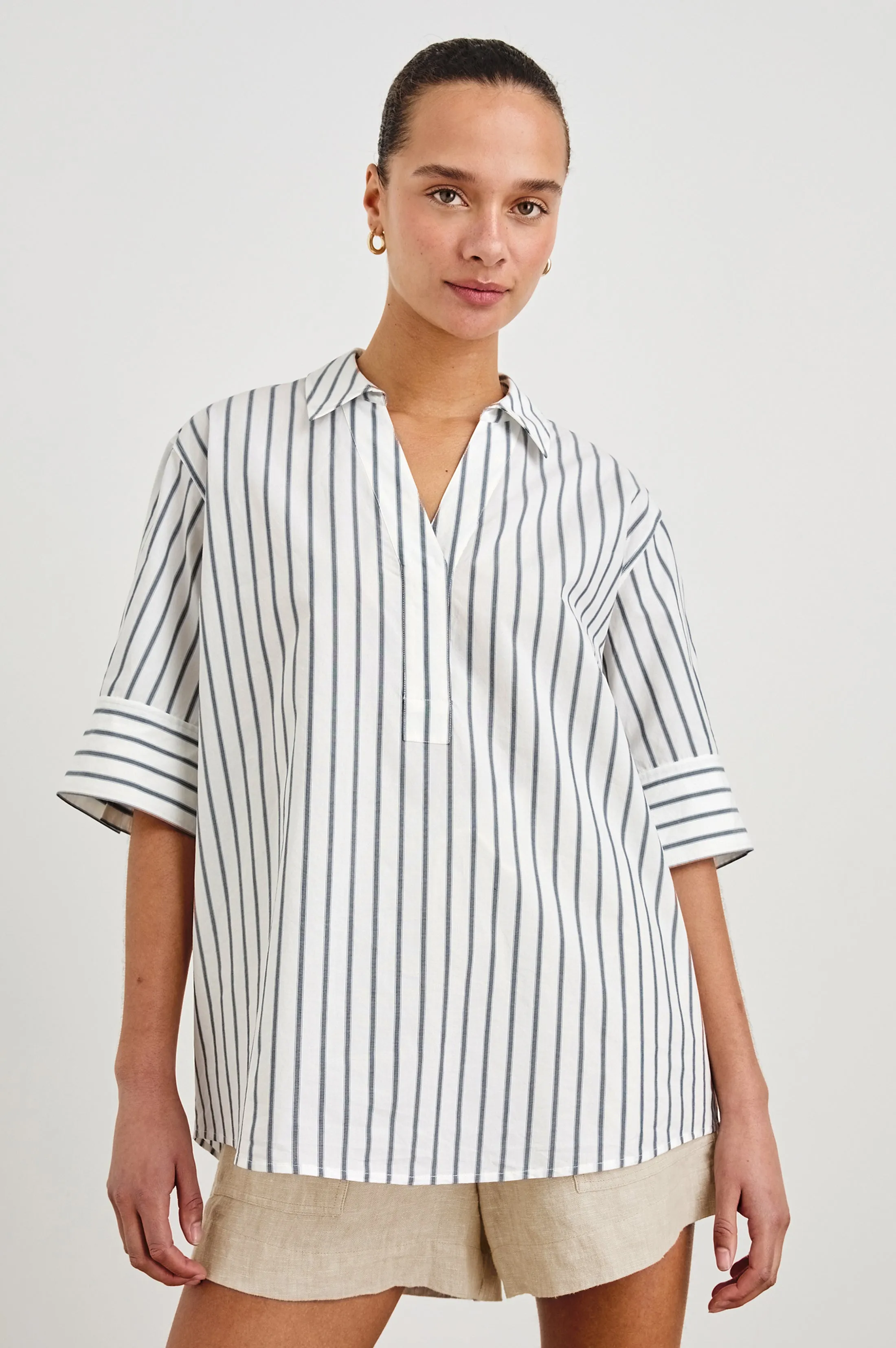 FOSTER SHORT - HEATHERED FLAX Rails