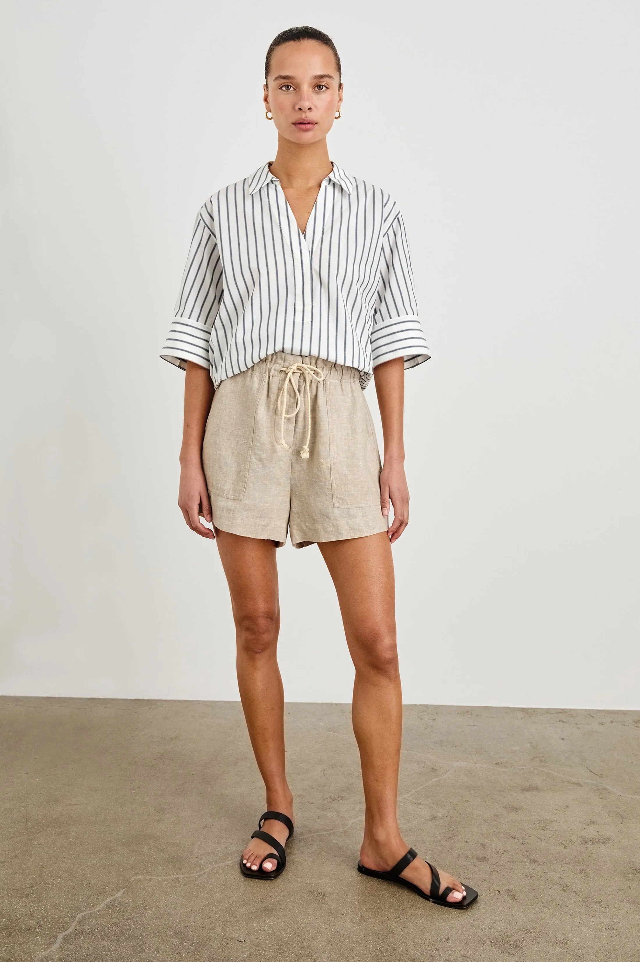 FOSTER SHORT - HEATHERED FLAX Rails