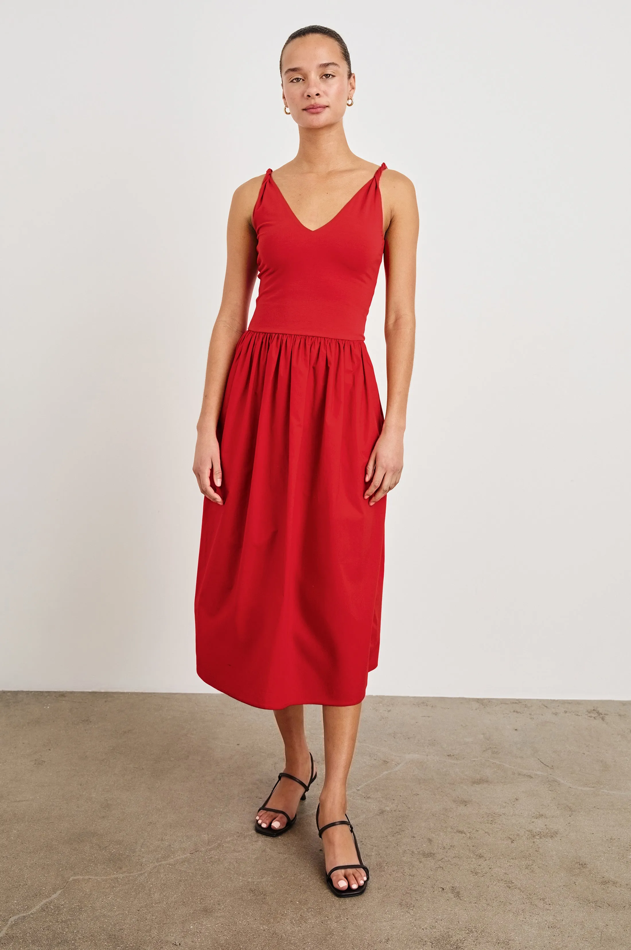 FRANCA DRESS - CHERRY Rails