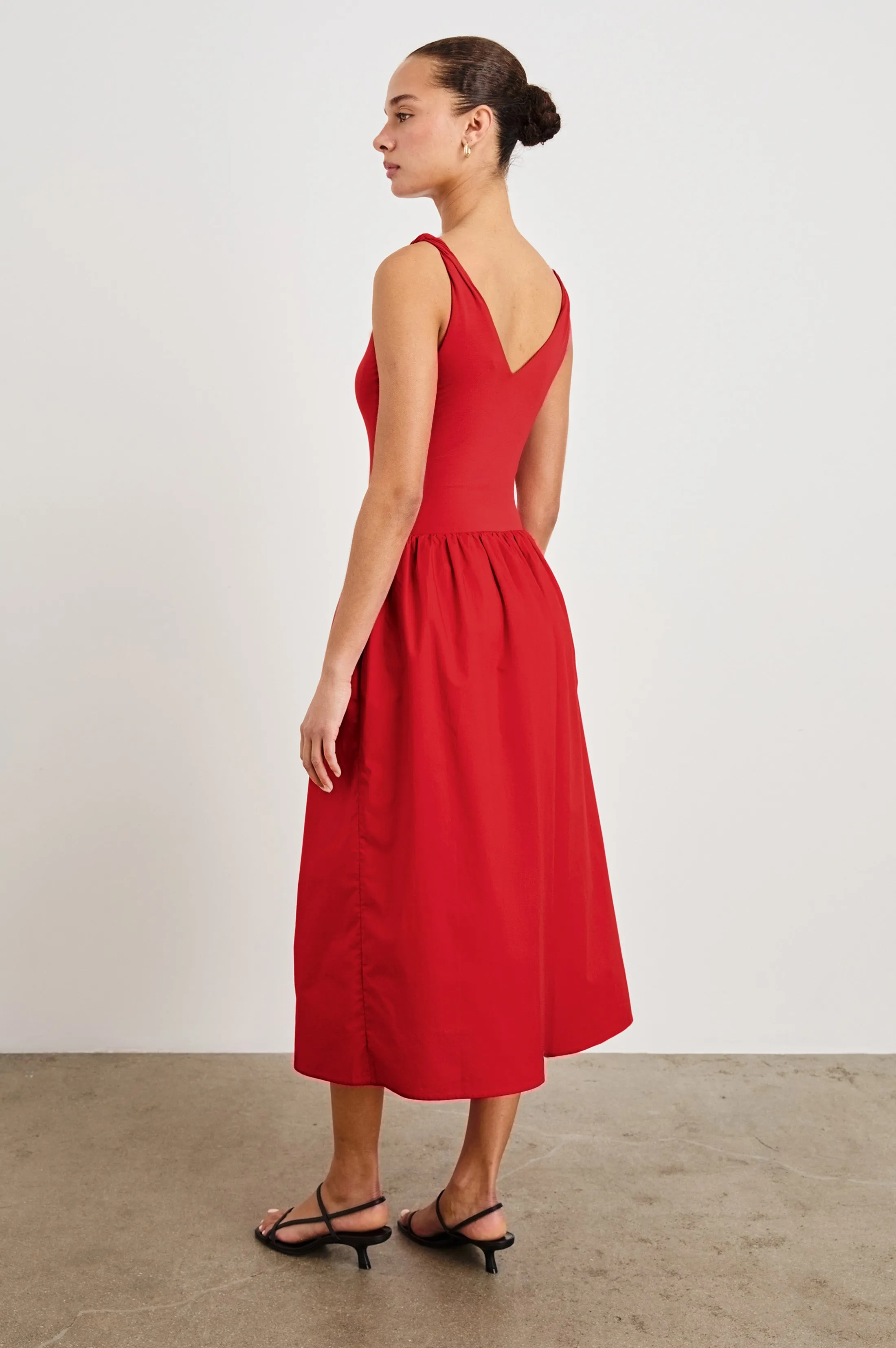 FRANCA DRESS - CHERRY Rails