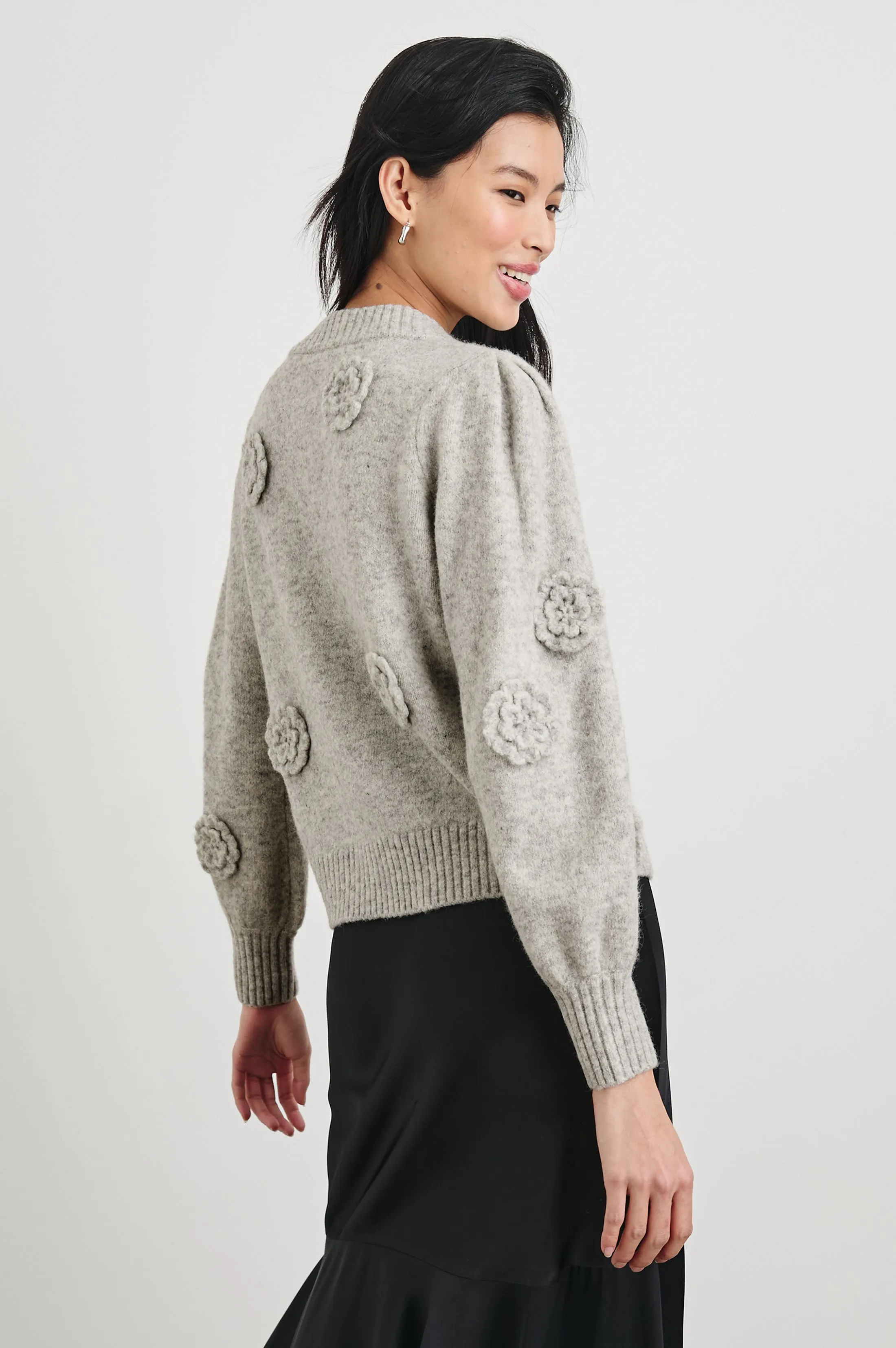 FRANCESCA CARDIGAN - HEATHER GREY Rails