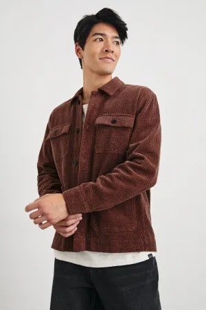 FRANKLIN JACKET - BRICK Rails