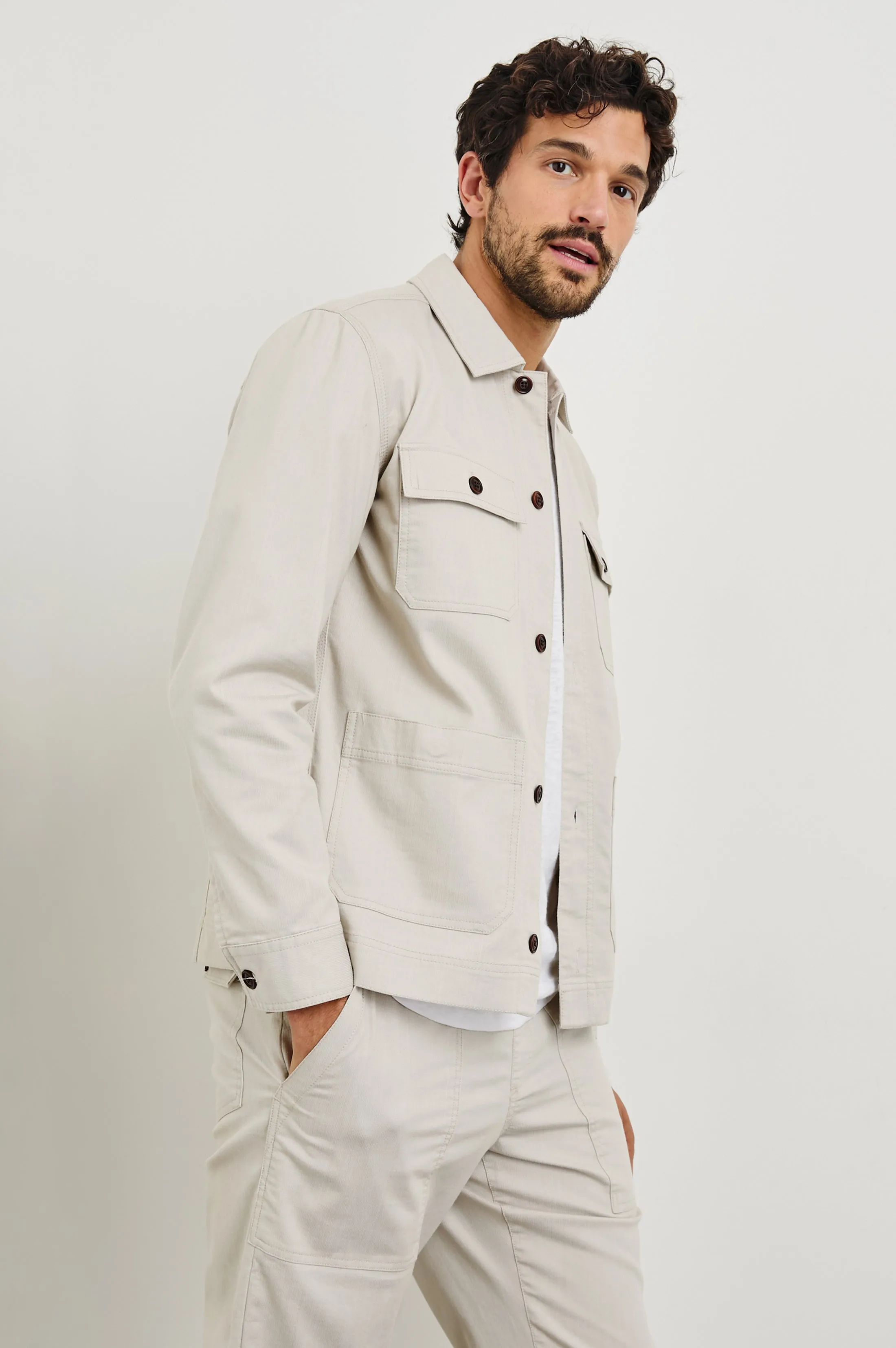 FRANKLIN JACKET - OAT RAILROAD DOBBY Rails