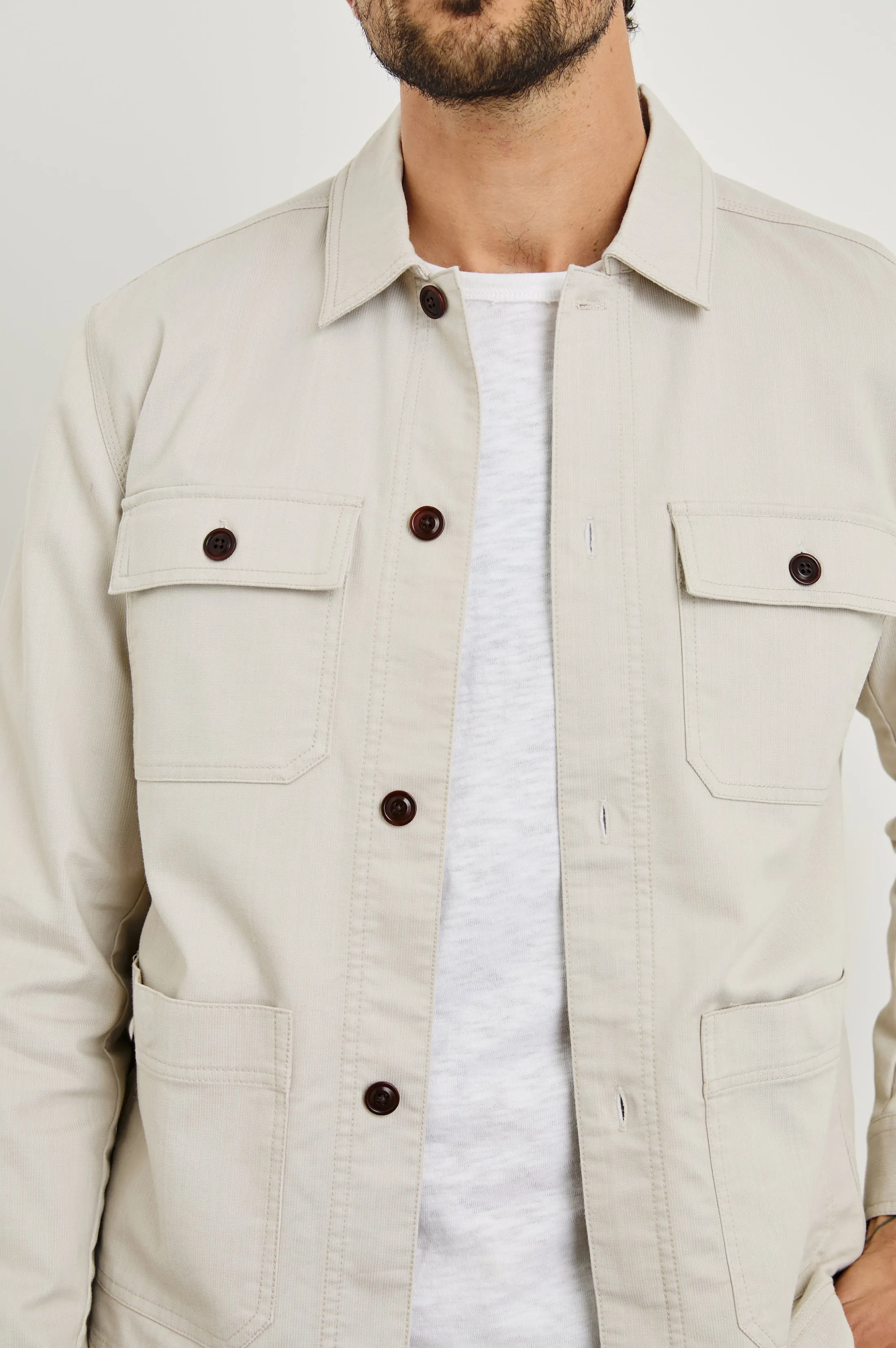 FRANKLIN JACKET - OAT RAILROAD DOBBY Rails