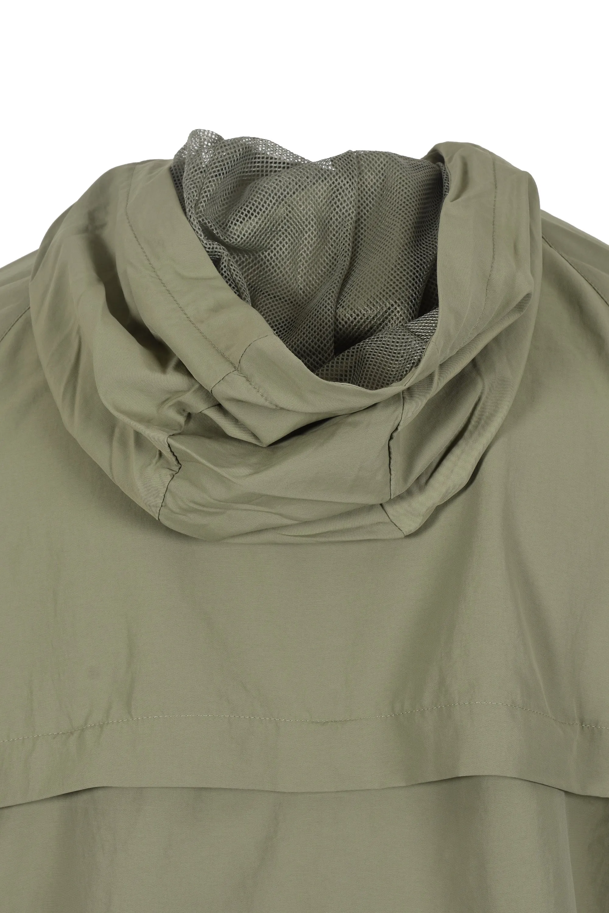 Fred Perry Taslan Hooded Shell Jacket Olive Mint