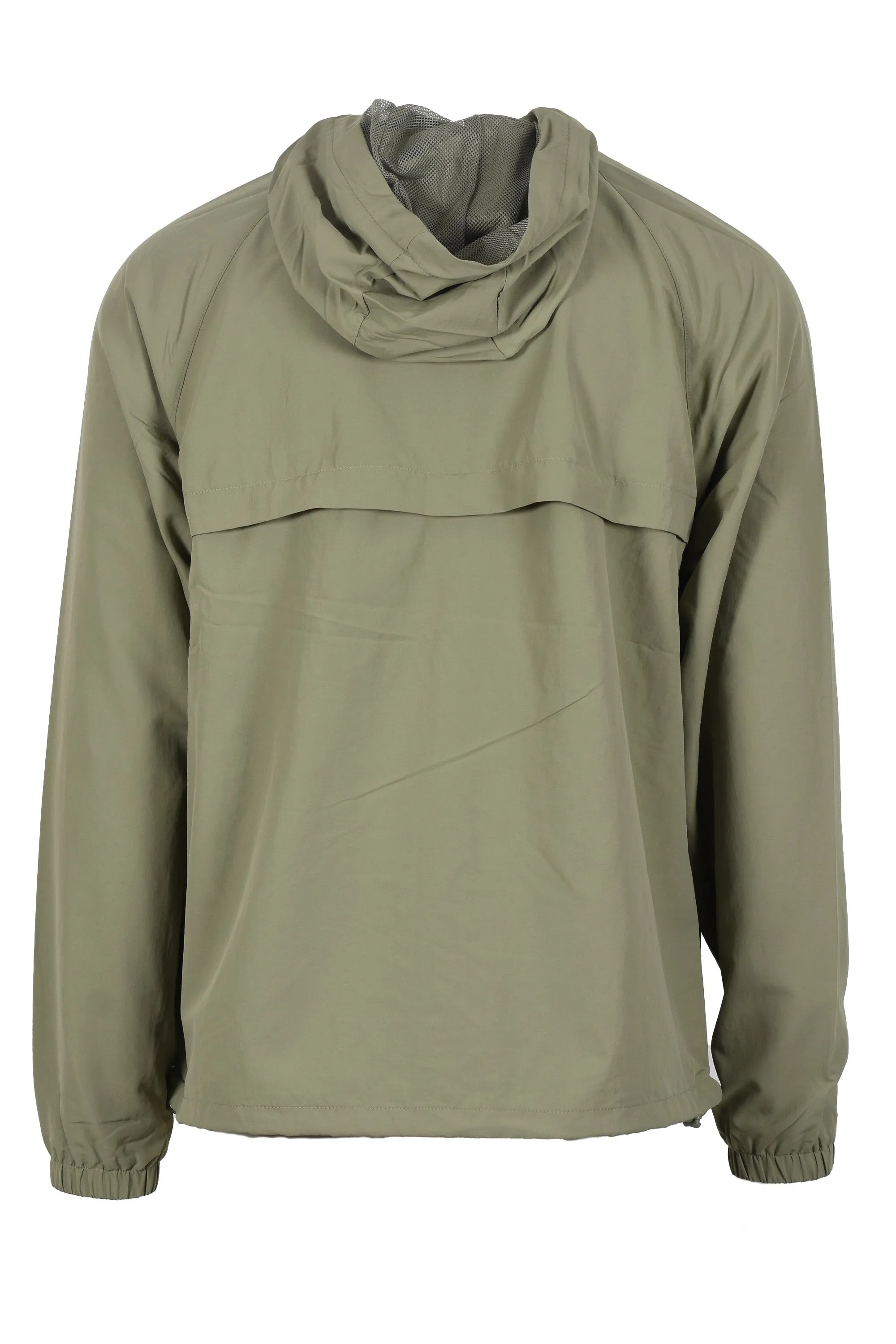 Fred Perry Taslan Hooded Shell Jacket Olive Mint