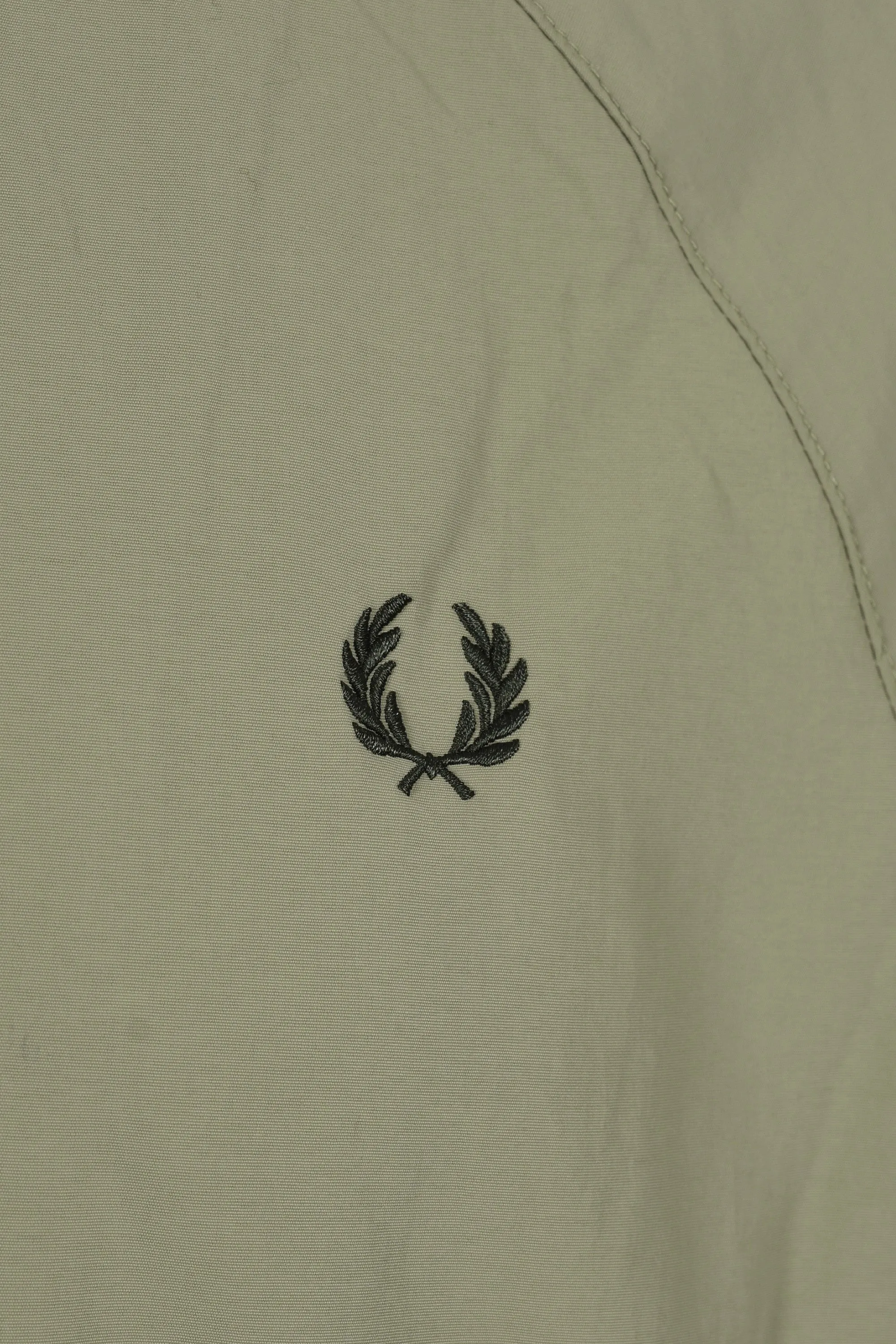 Fred Perry Taslan Hooded Shell Jacket Olive Mint