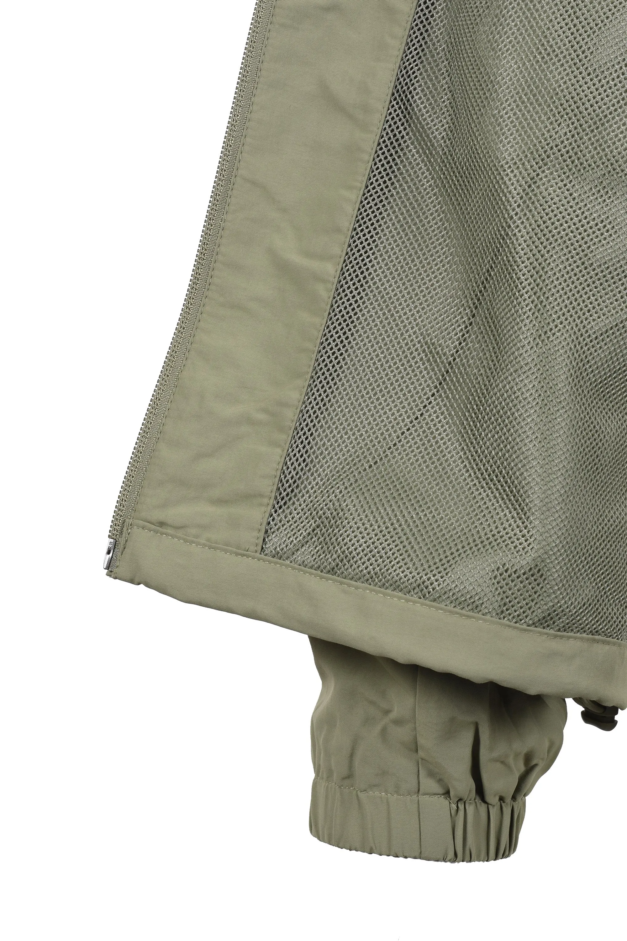 Fred Perry Taslan Hooded Shell Jacket Olive Mint