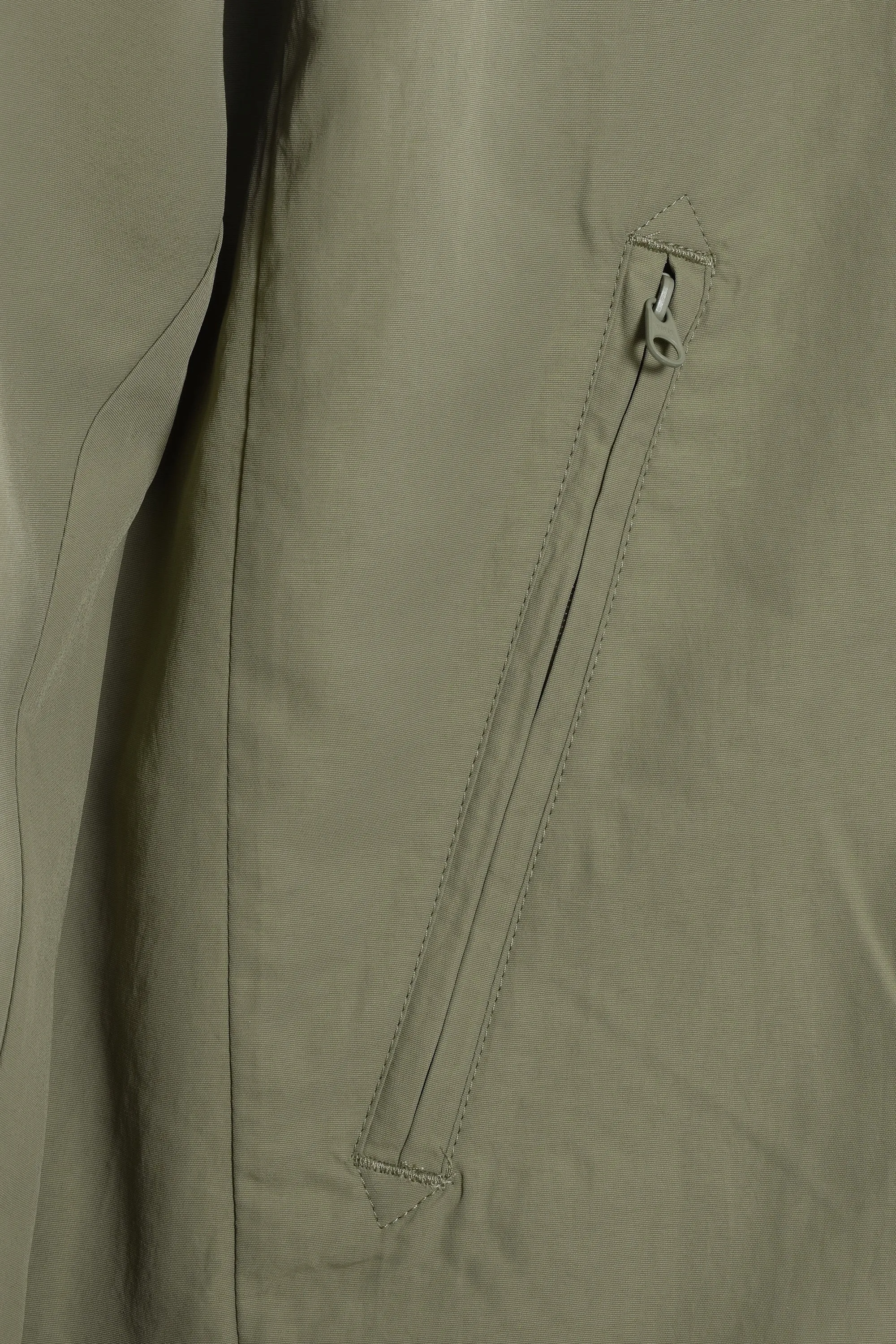 Fred Perry Taslan Hooded Shell Jacket Olive Mint