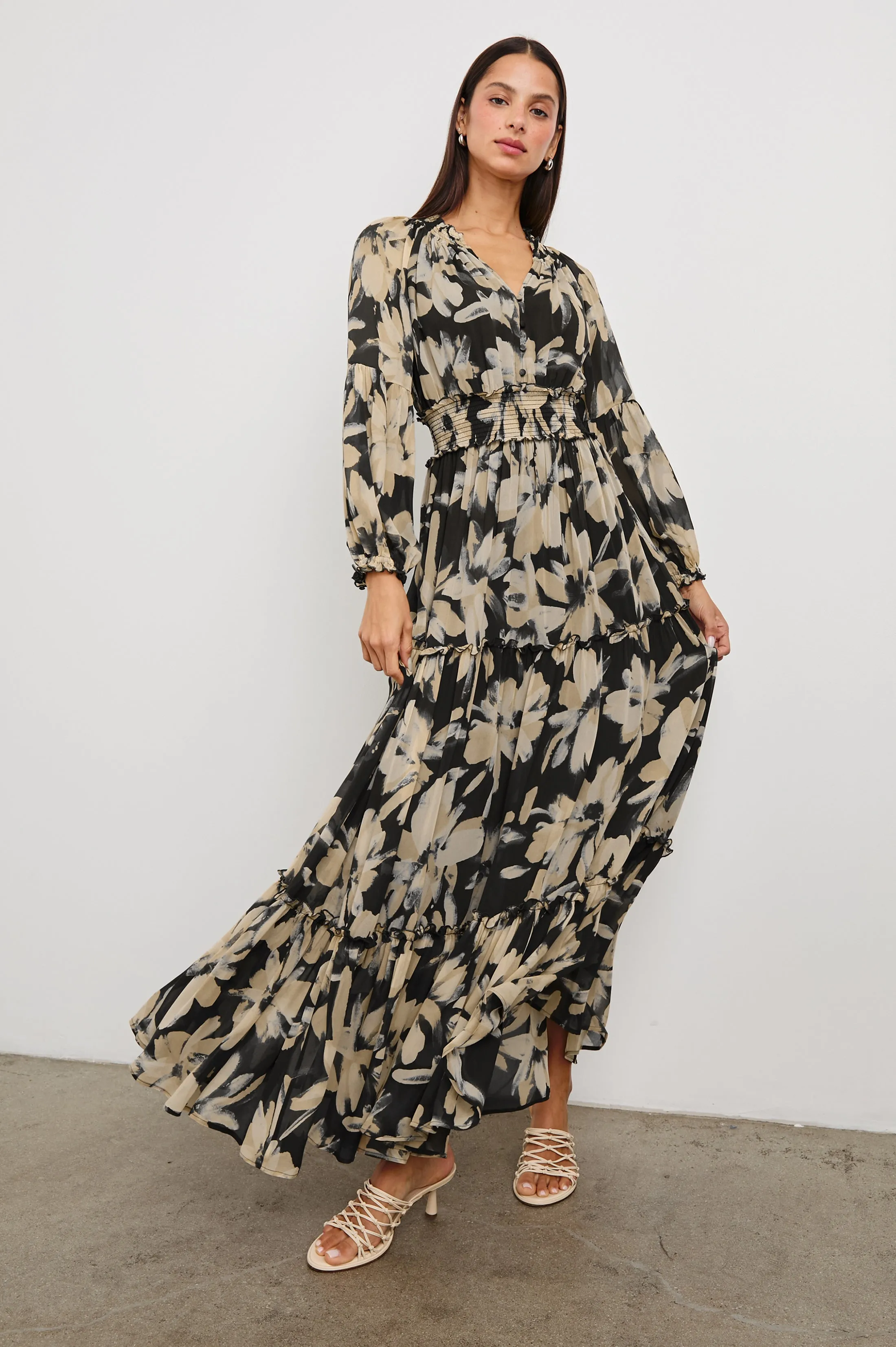 FREDERICA DRESS - CHARCOAL LILY Rails