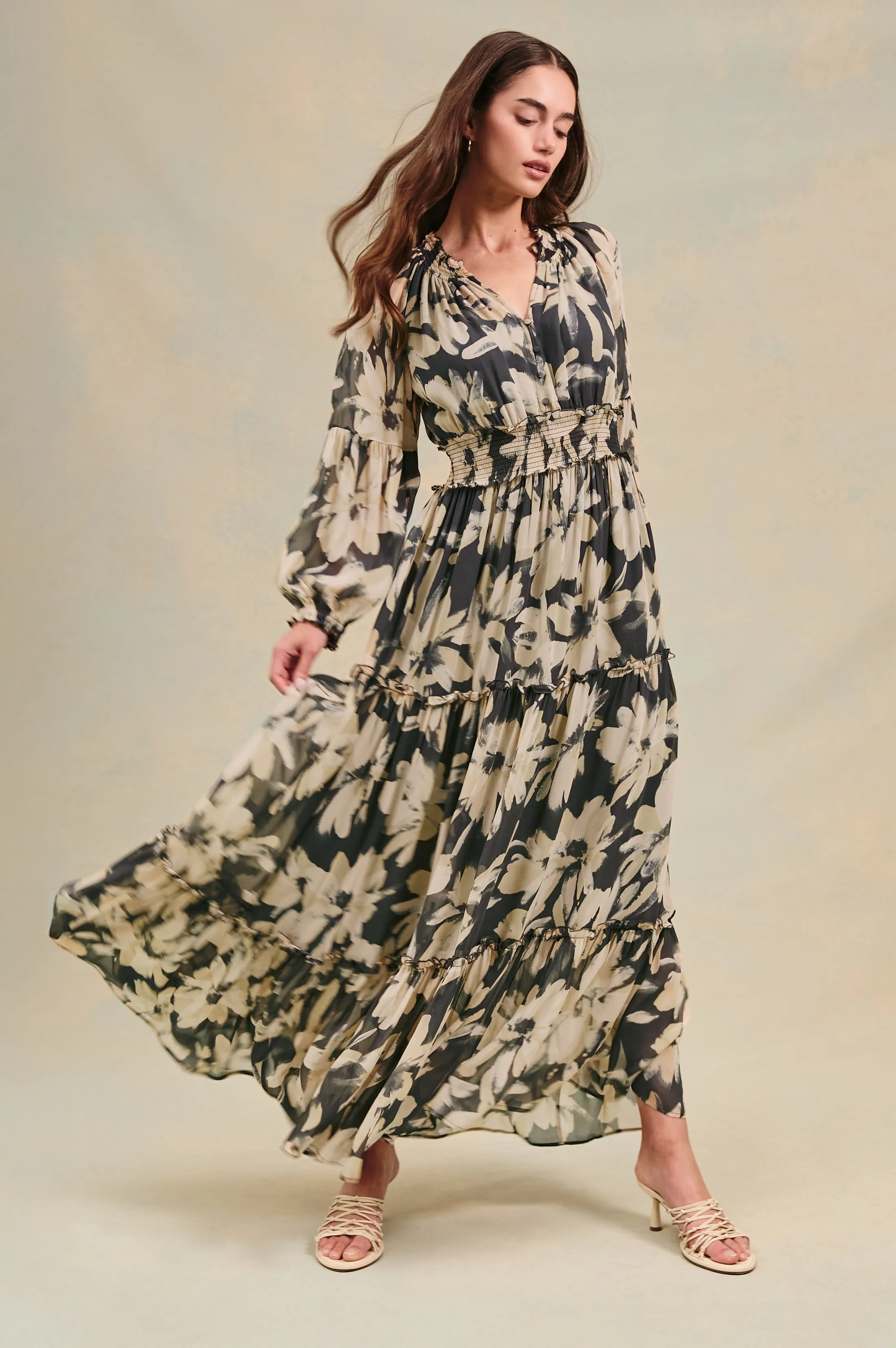 FREDERICA DRESS - CHARCOAL LILY Rails