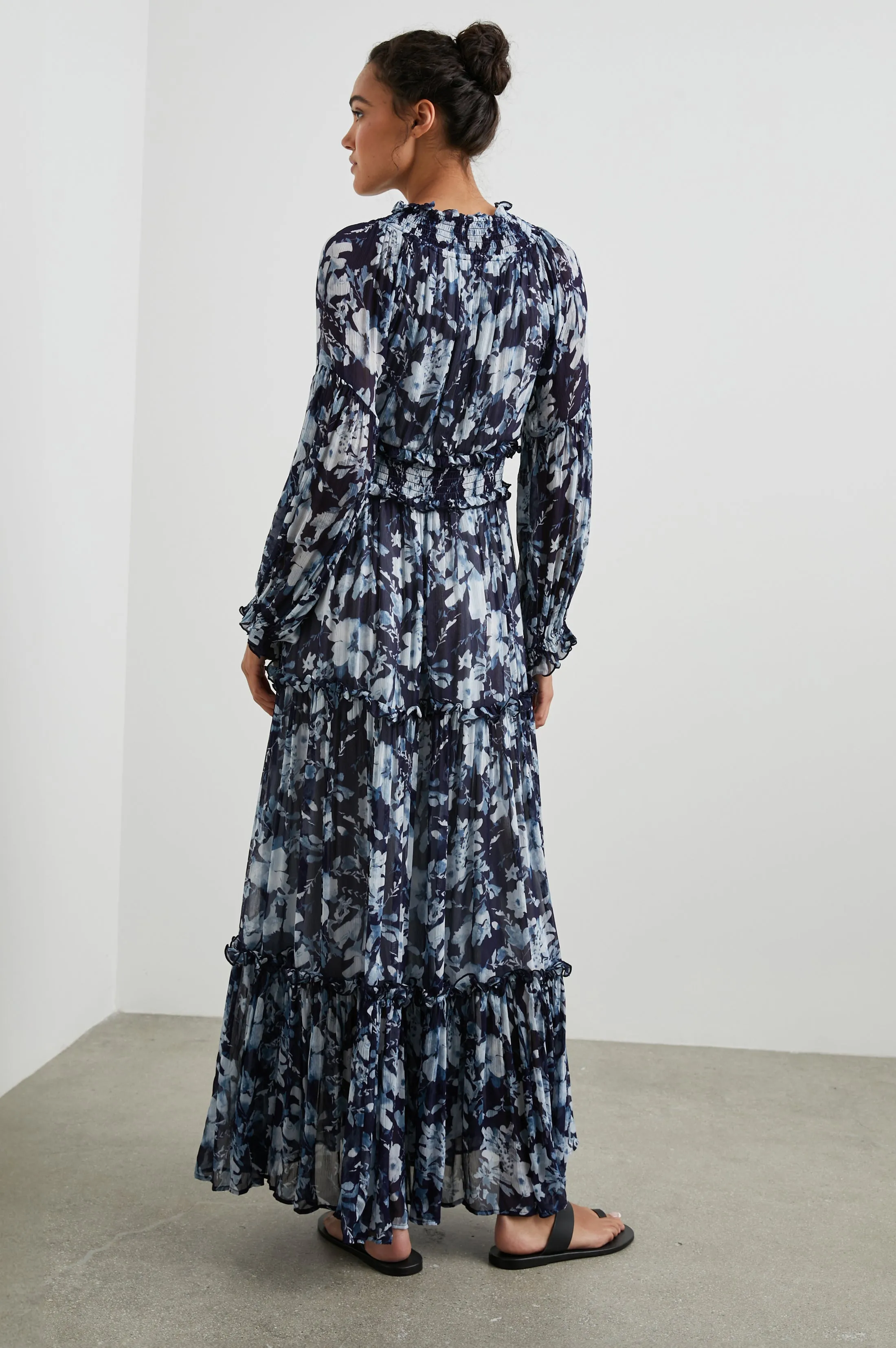 FREDERICA DRESS - INDIGO BLOSSOMS Rails