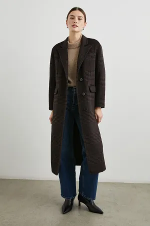 GALLERY COAT - ESPRESSO HOUNDSTOOTH Rails