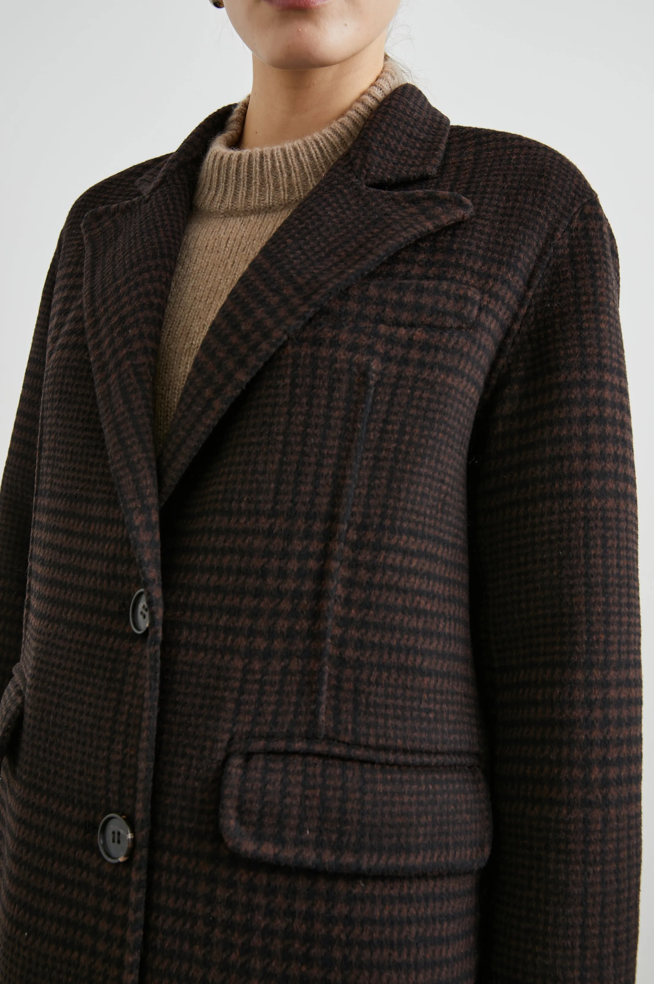 GALLERY COAT - ESPRESSO HOUNDSTOOTH Rails