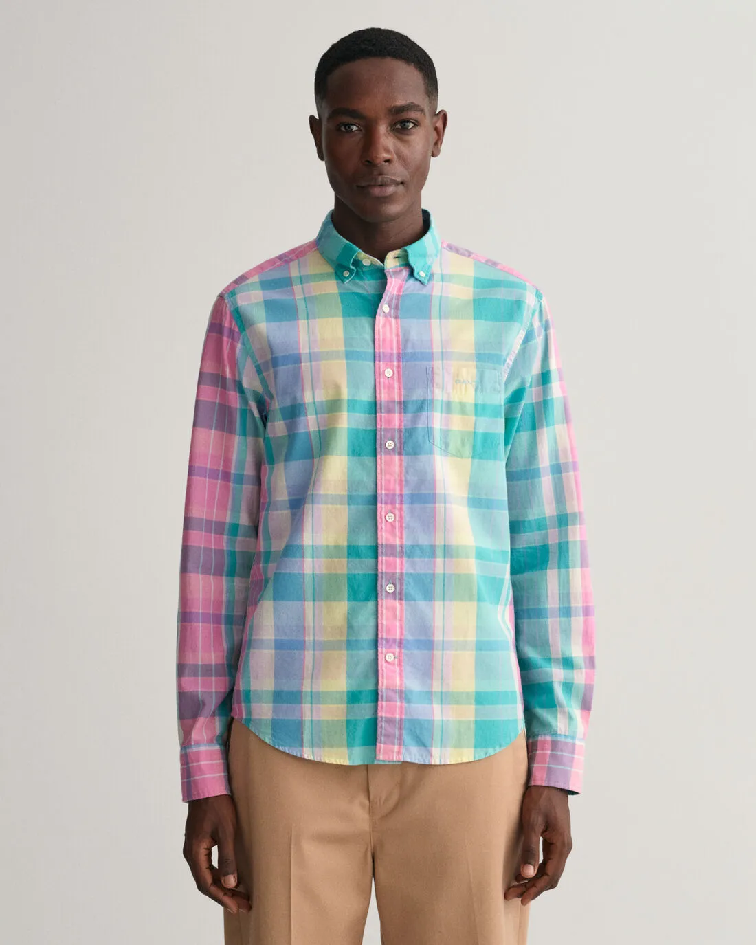 GANT - Madras Cotton Shirt - Check - Perky Pink