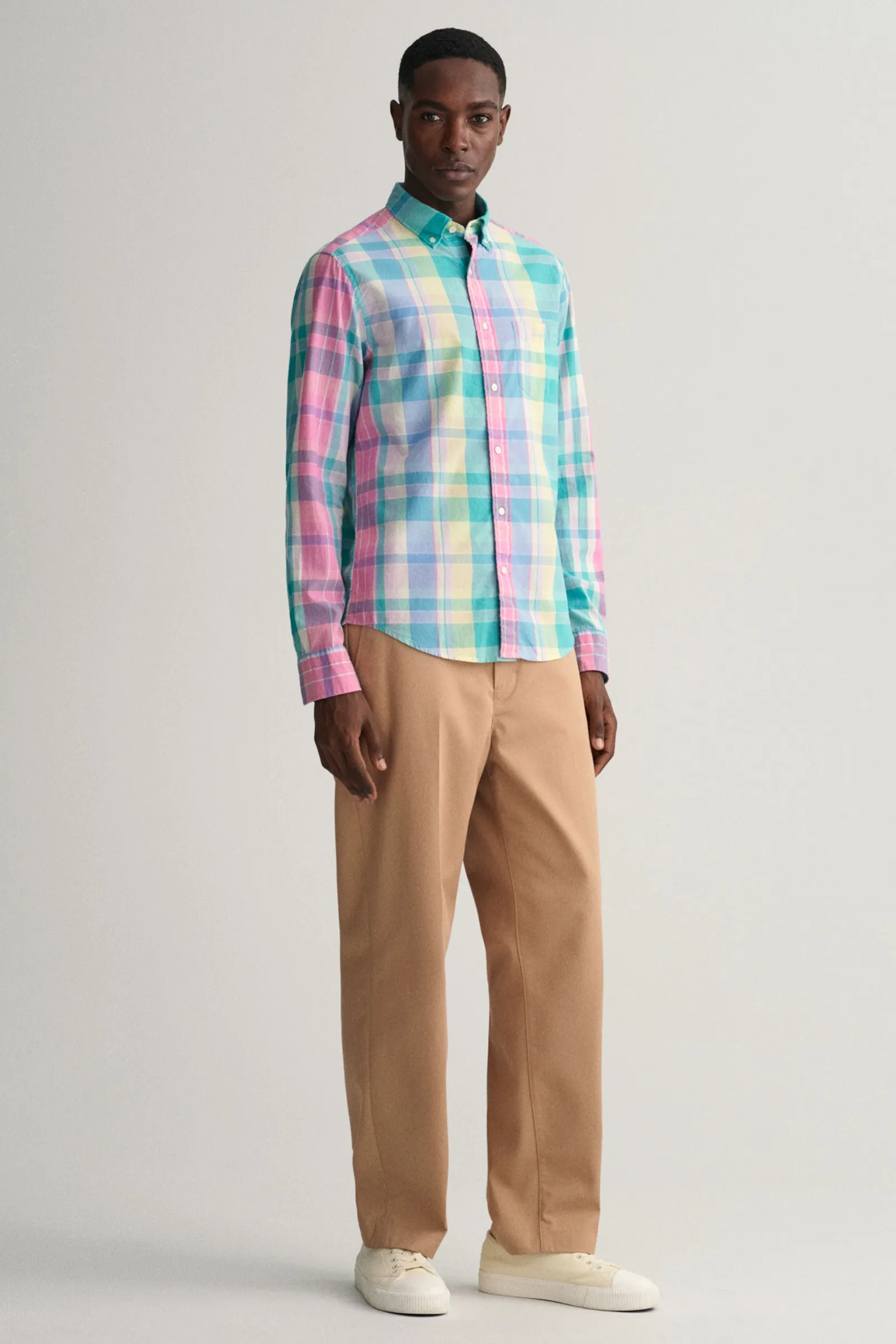 GANT - Madras Cotton Shirt - Check - Perky Pink