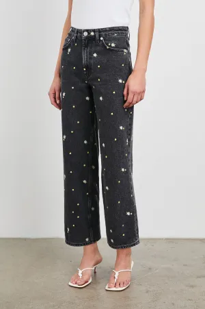 GETTY CROP WIDE LEG - ASH BLACK FLORAL Rails