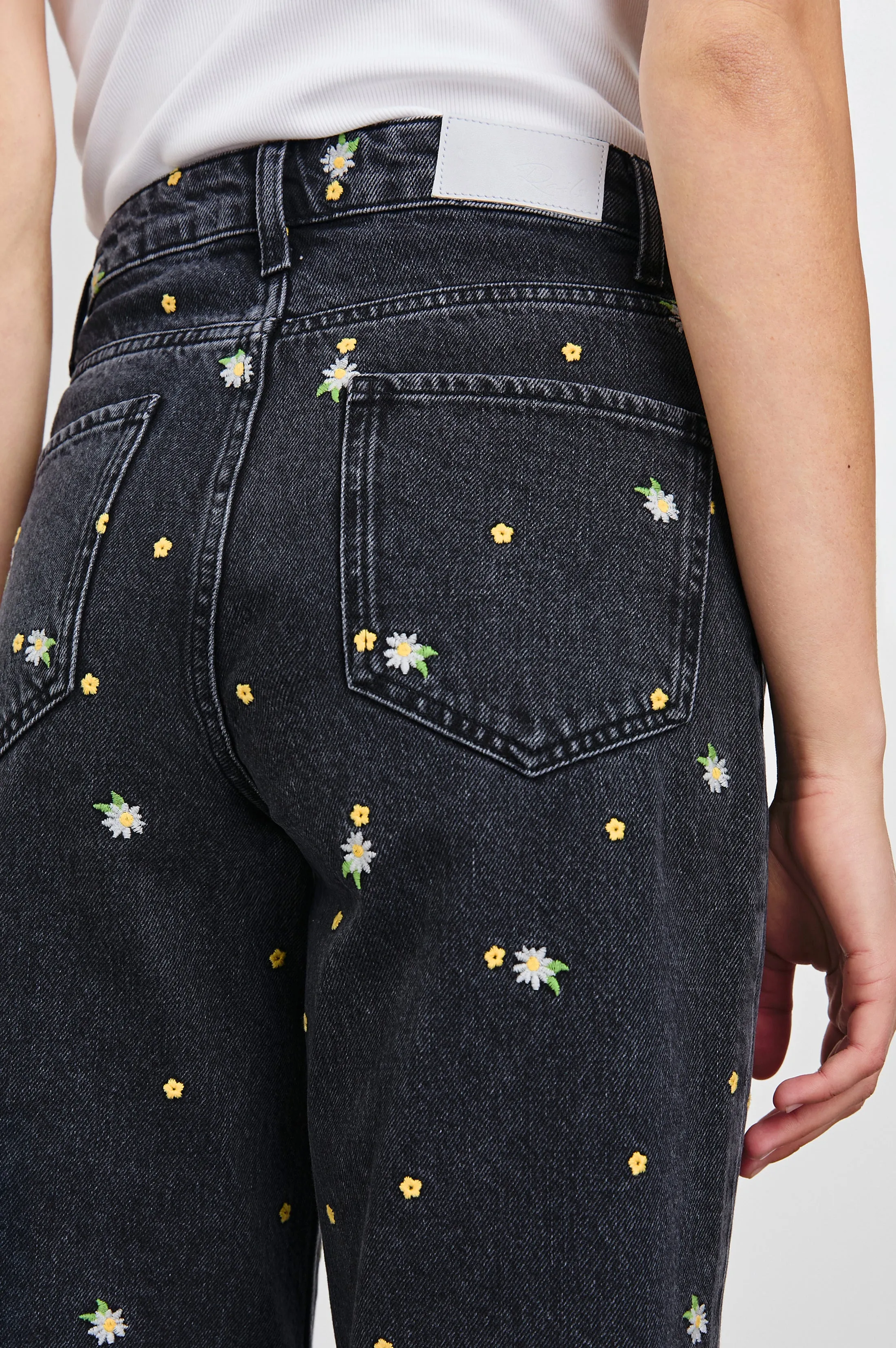 GETTY CROP WIDE LEG - ASH BLACK FLORAL Rails