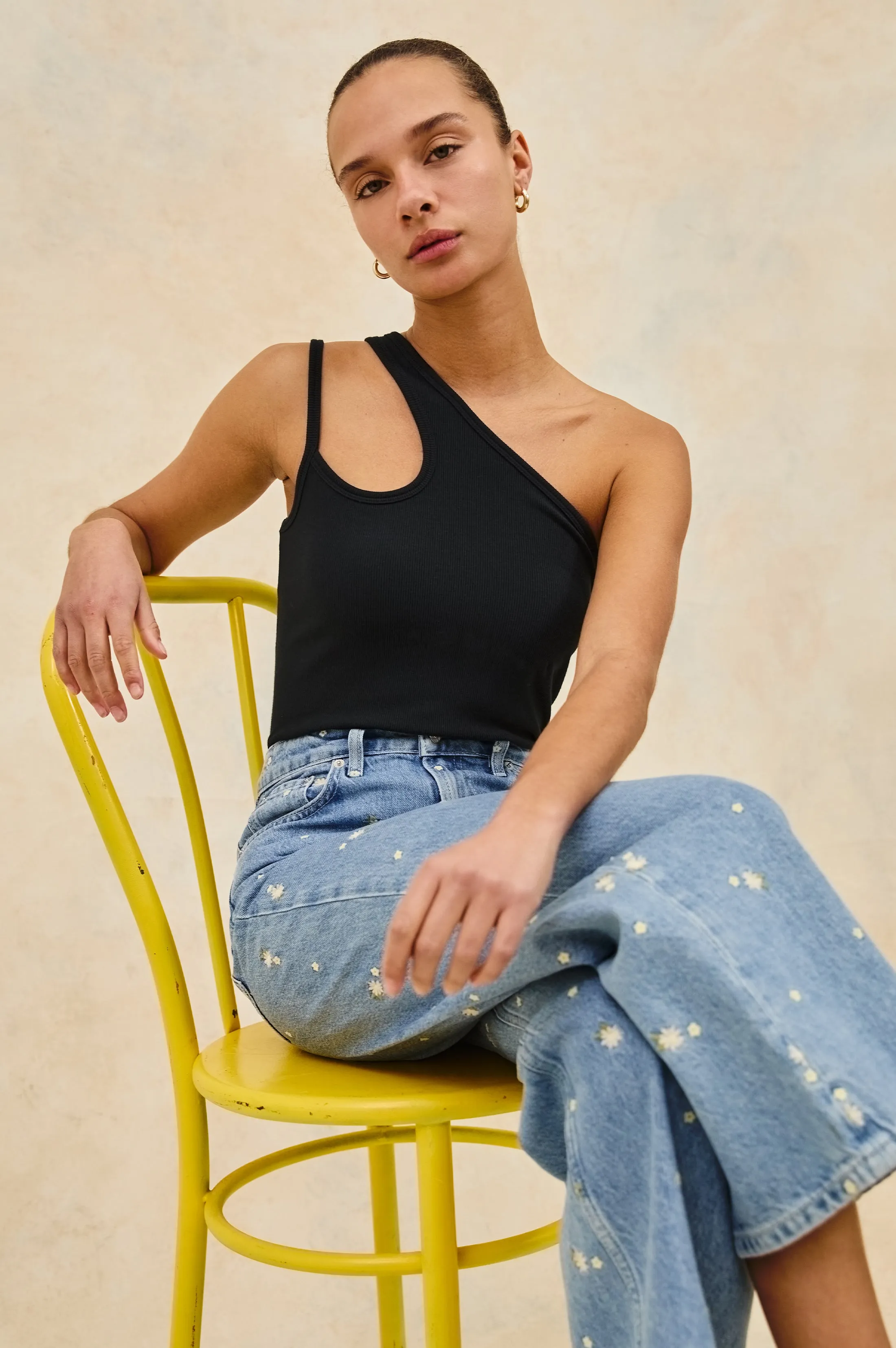 GETTY CROP WIDE LEG - INDIGO FLORAL Rails