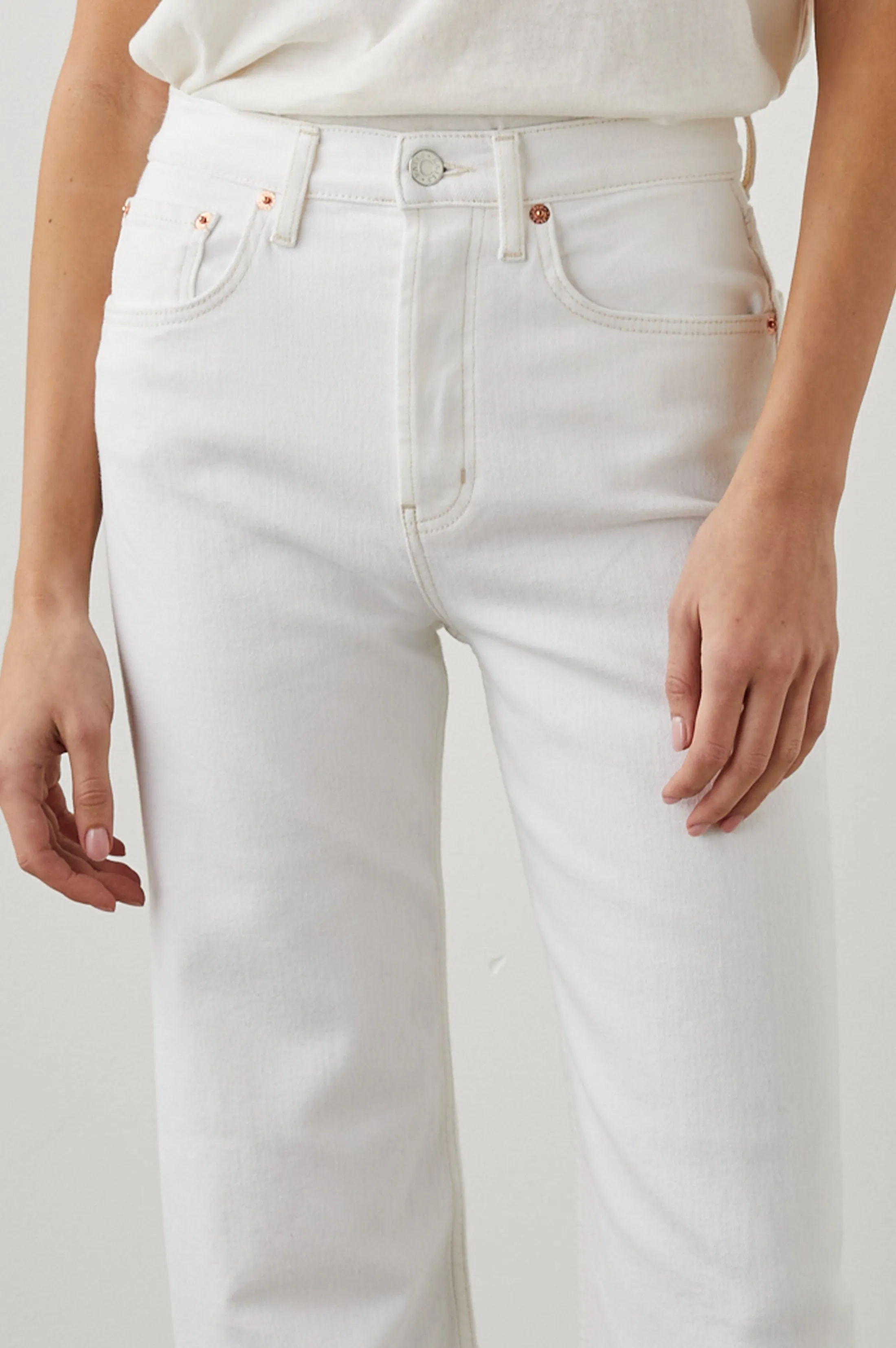 GETTY WIDE LEG - VINTAGE ECRU Rails