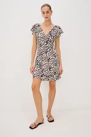 GIGI DRESS - TAUPE SPOTTED Rails