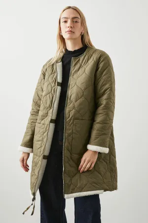 GRANGER JACKET - IVORY OLIVE MIX Rails