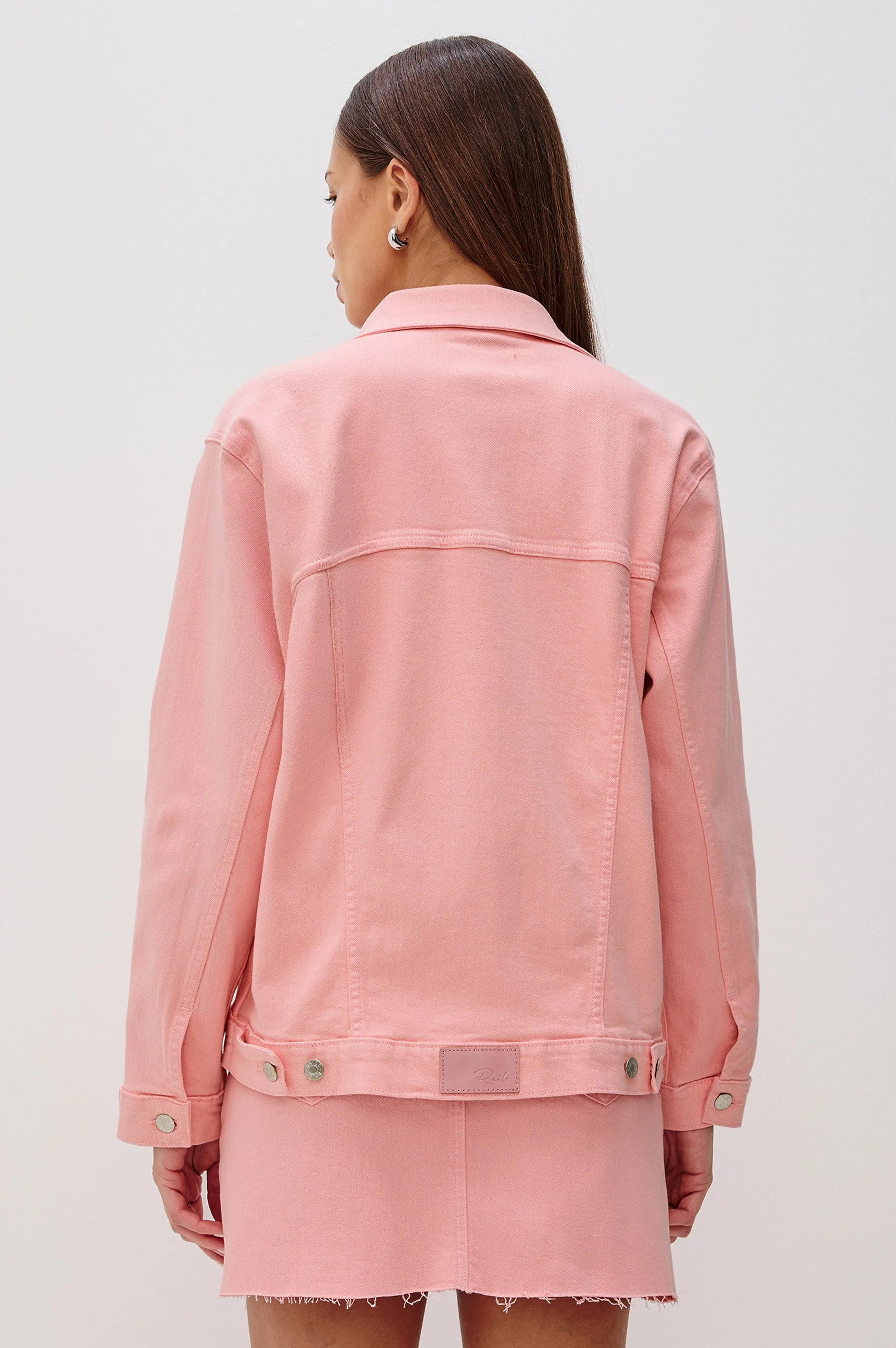 GROVE BOYFRIEND TRUCKER JACKET - BUBBLE GUM Rails