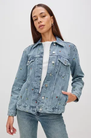 GROVE BOYFRIEND TRUCKER JACKET - FLOWER FIELD Rails