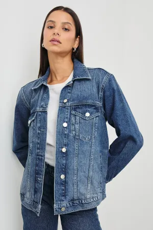 GROVE BOYFRIEND TRUCKER JACKET - INDIGO HAZE Rails