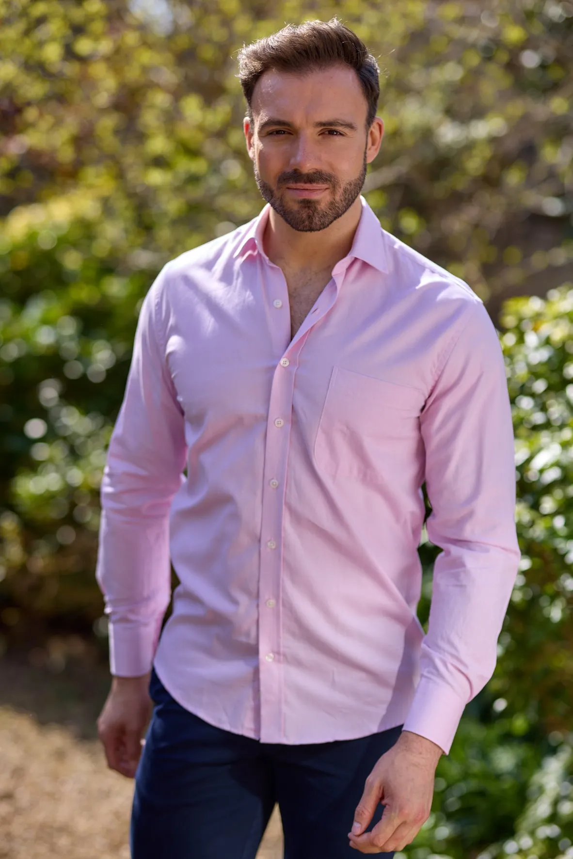 Gun Hill Mens Thurne Classic shirt - Pink