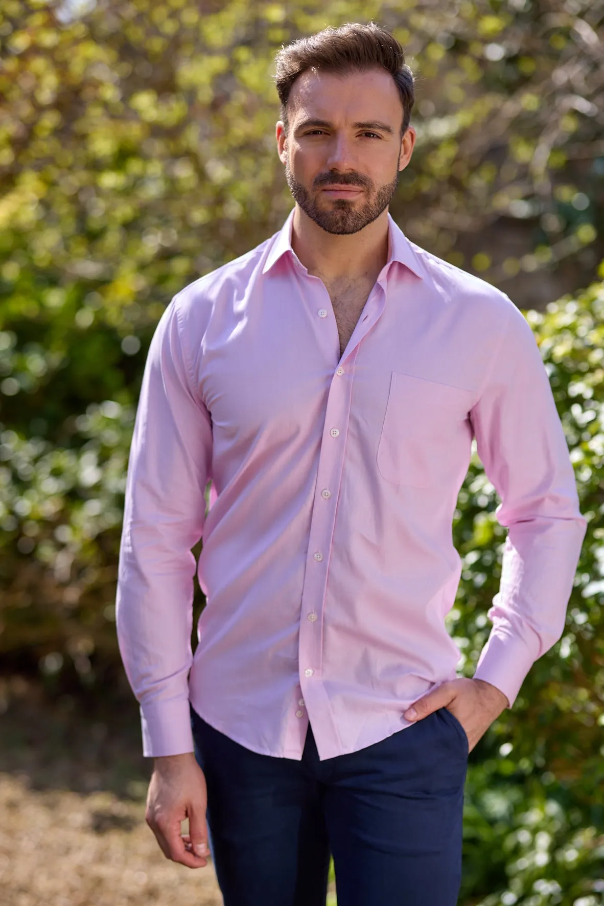 Gun Hill Mens Thurne Classic shirt - Pink