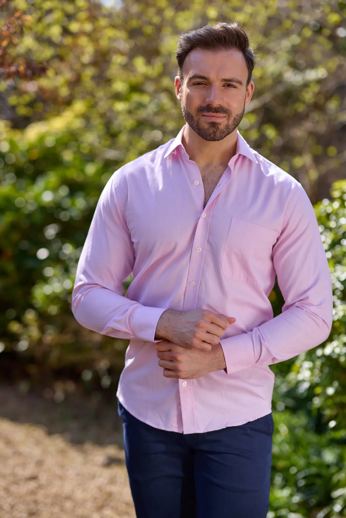 Gun Hill Mens Thurne Classic shirt - Pink
