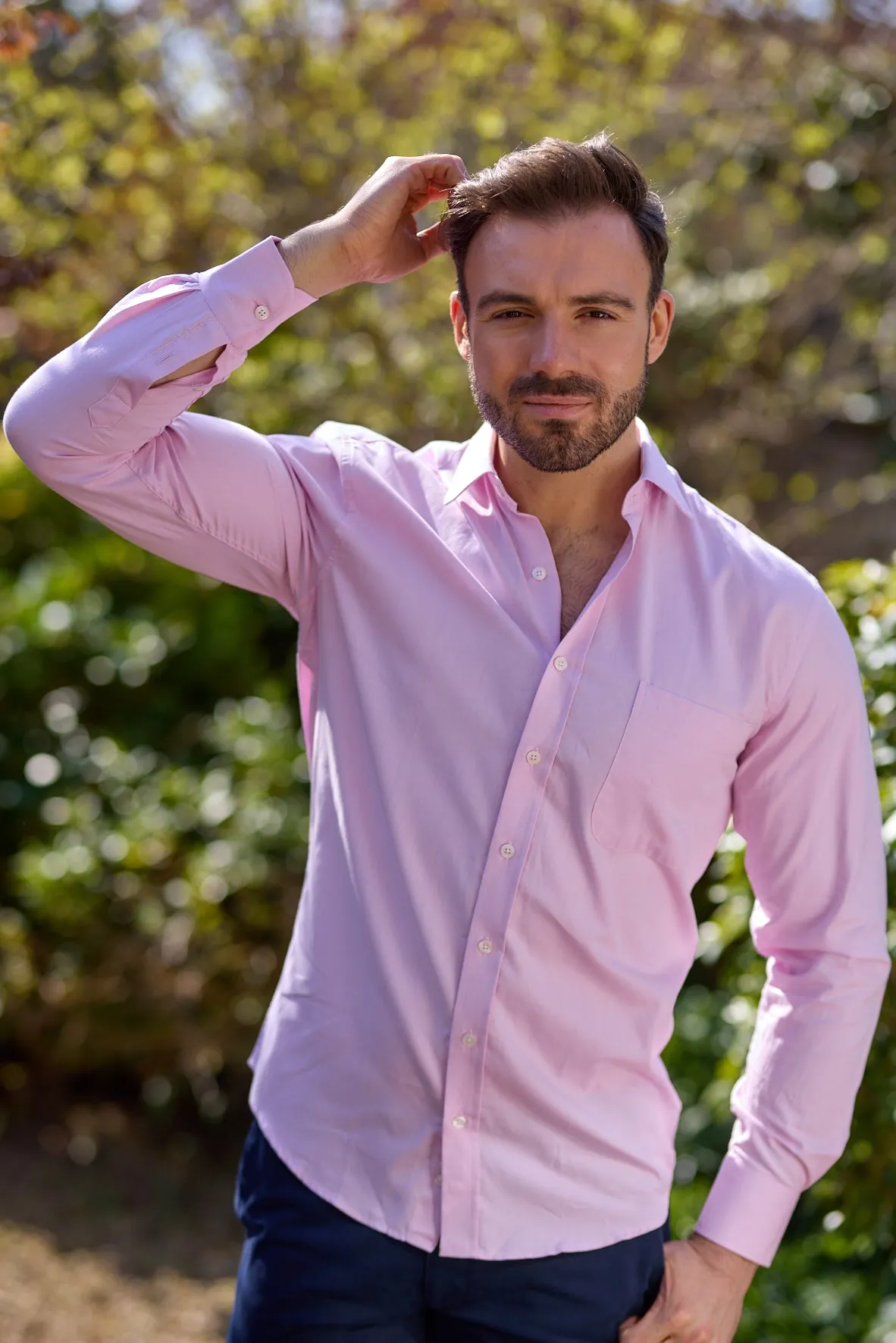 Gun Hill Mens Thurne Classic shirt - Pink