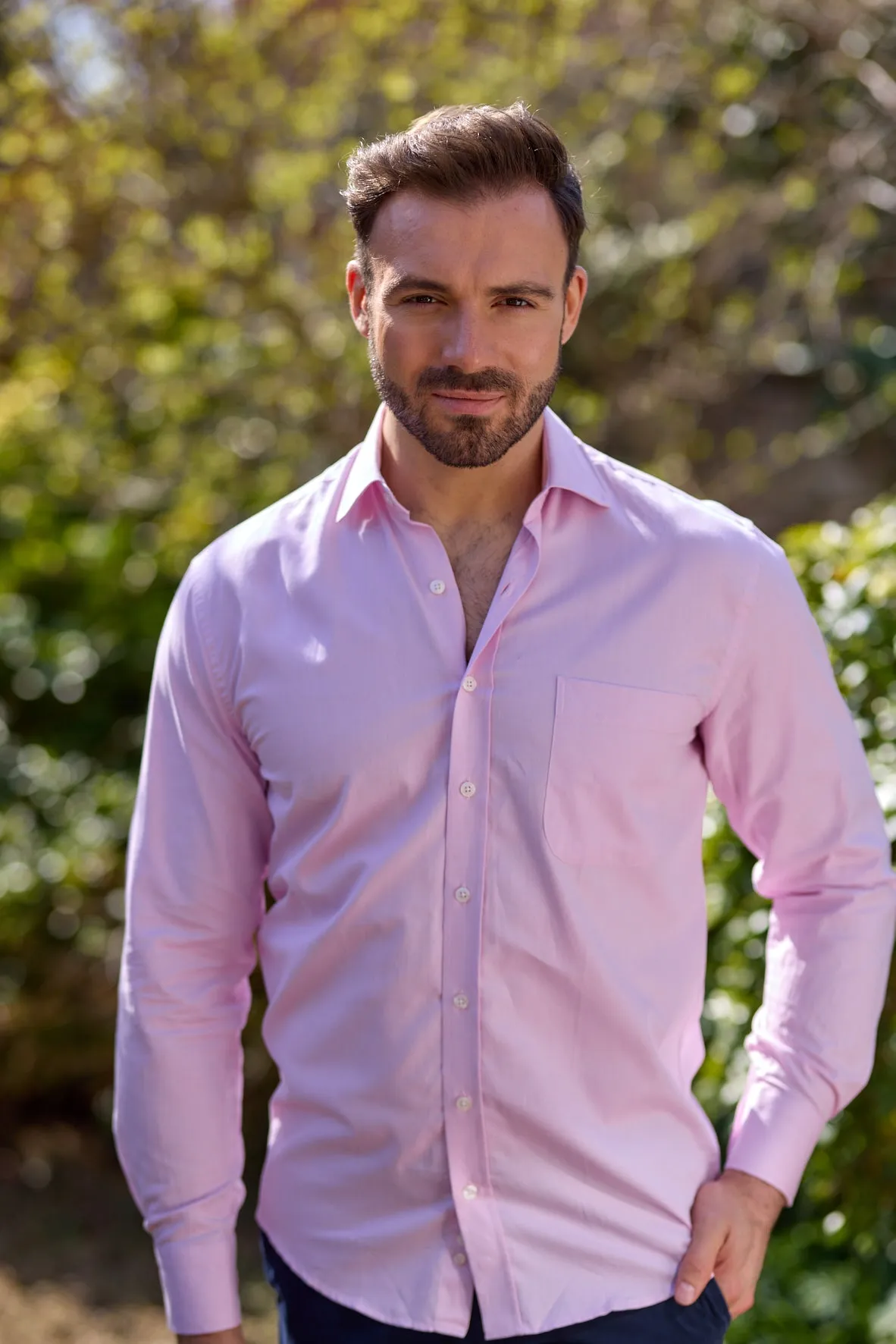 Gun Hill Mens Thurne Classic shirt - Pink