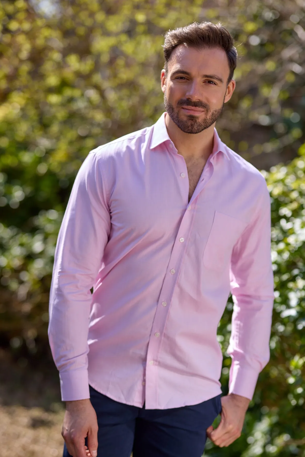 Gun Hill Mens Thurne Classic shirt - Pink