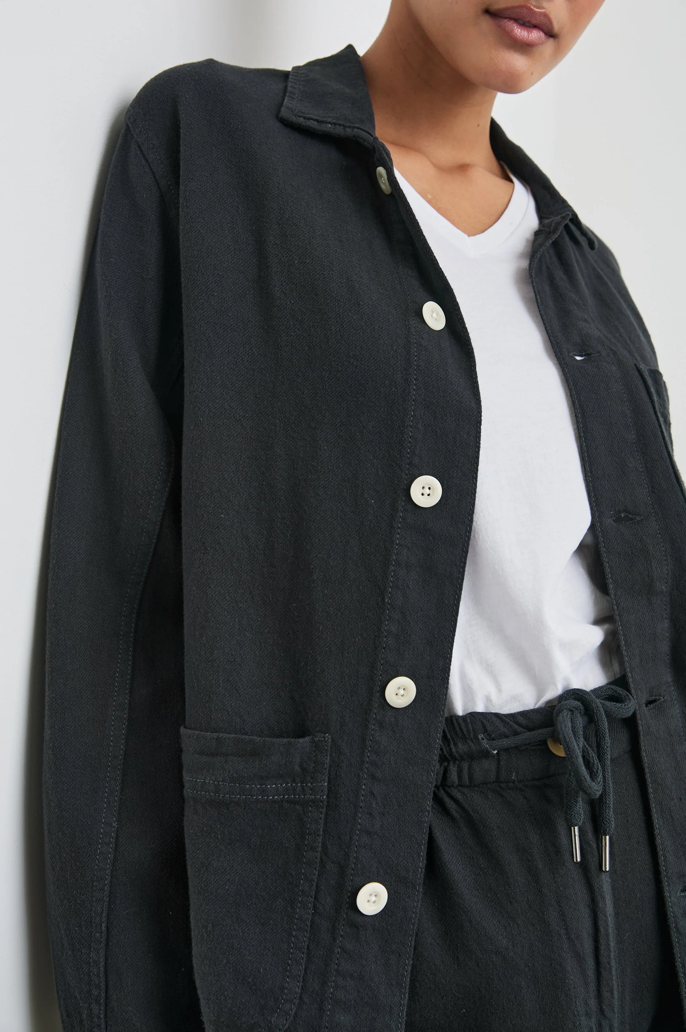 GWEN JACKET - WASHED BLACK Rails