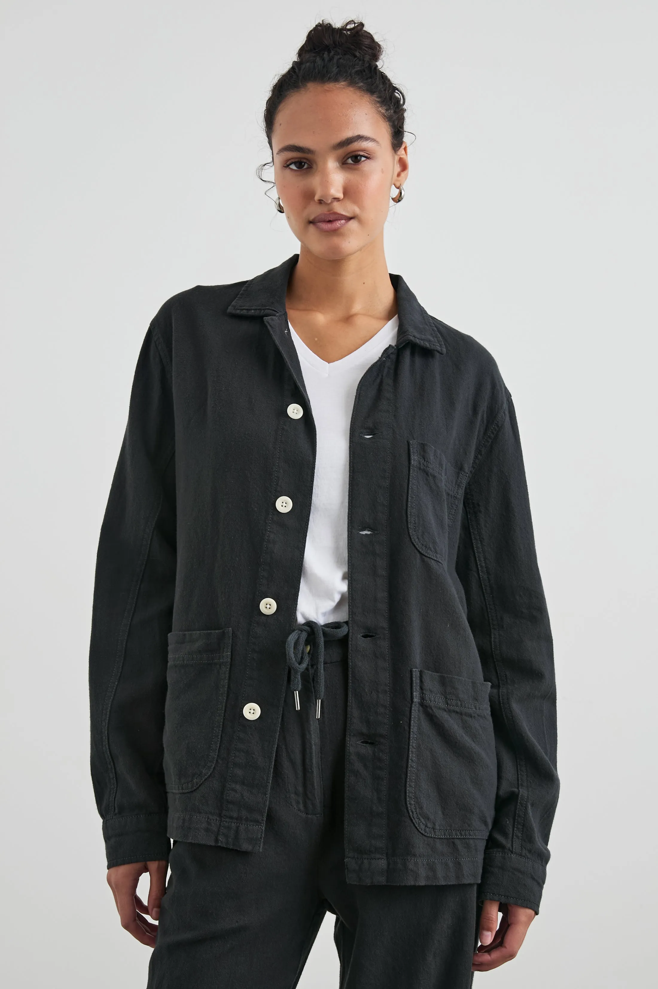 GWEN JACKET - WASHED BLACK Rails