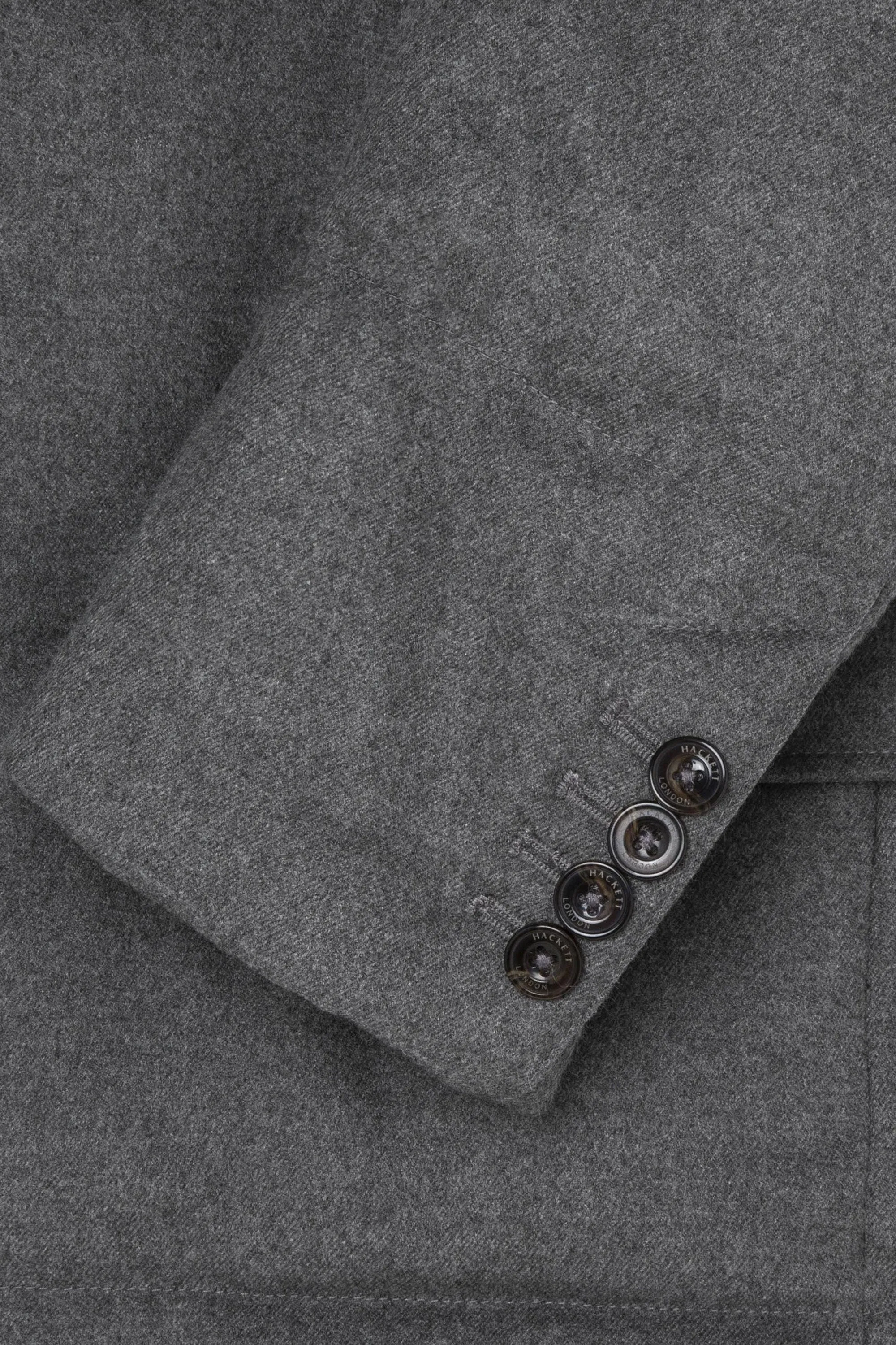 Hackett Flannel Blazer Granite Grey