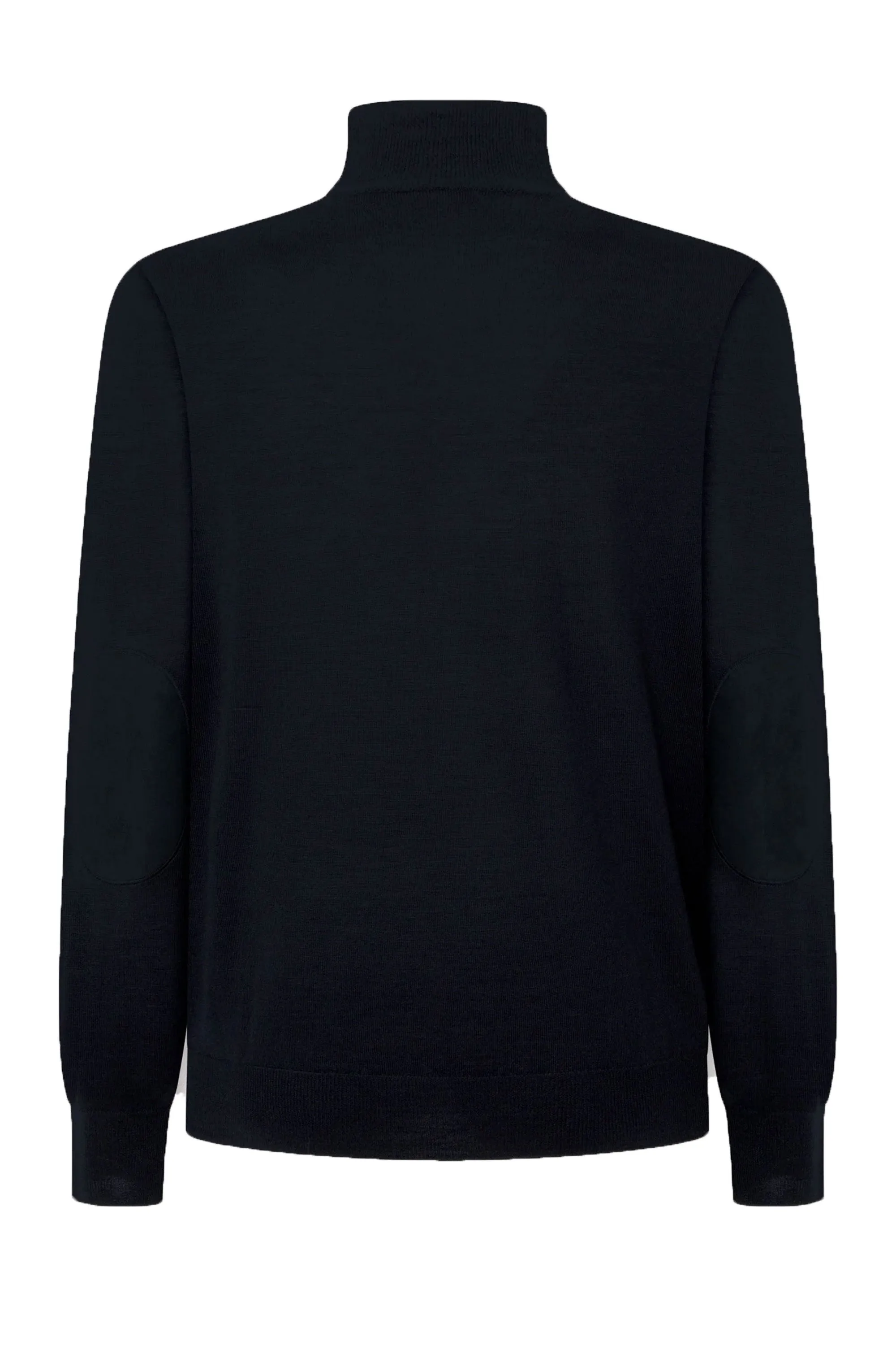 Hackett Merino Silk Half Zip Midnight Blue