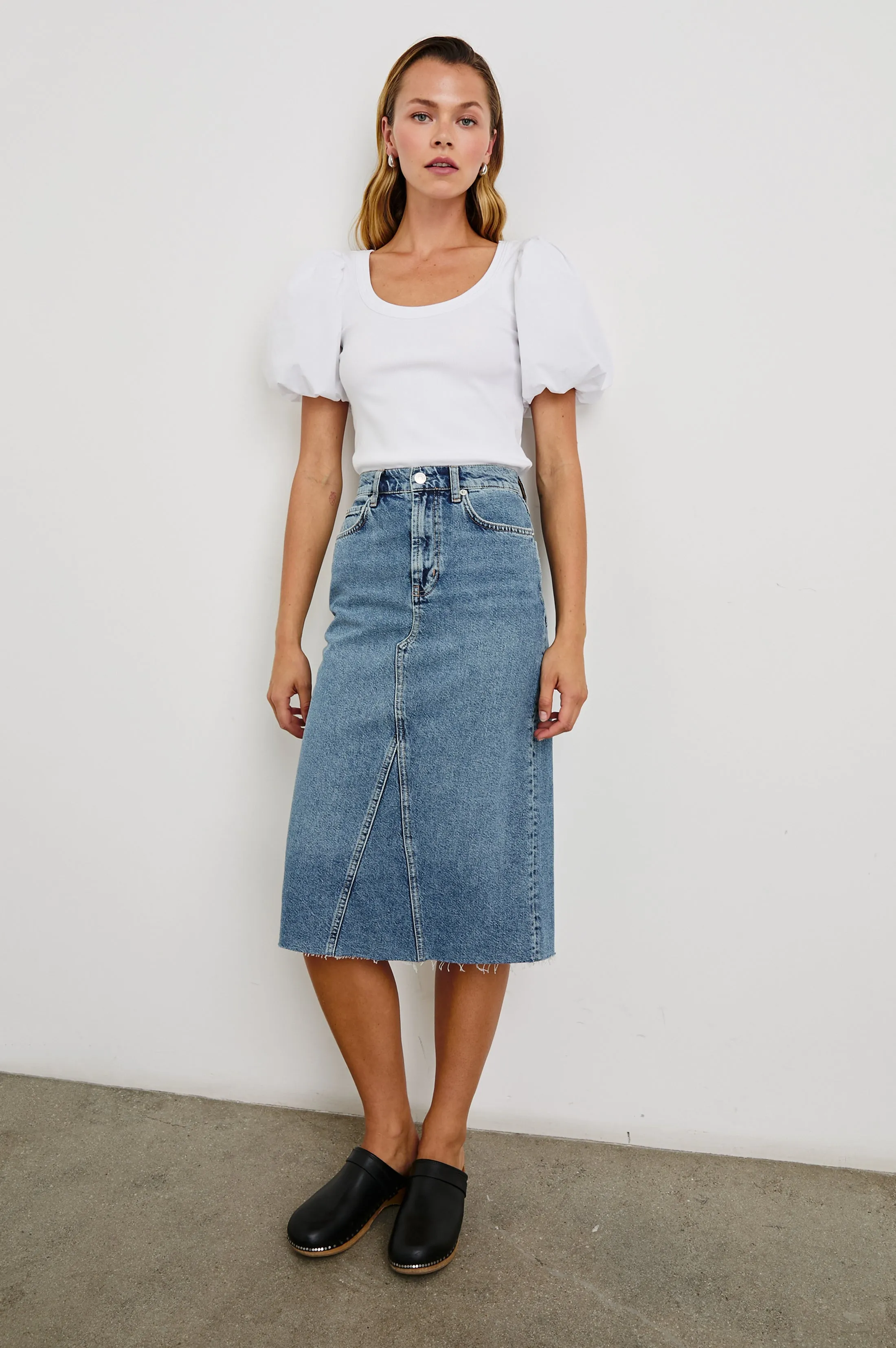HALLIE TOP - WHITE Rails
