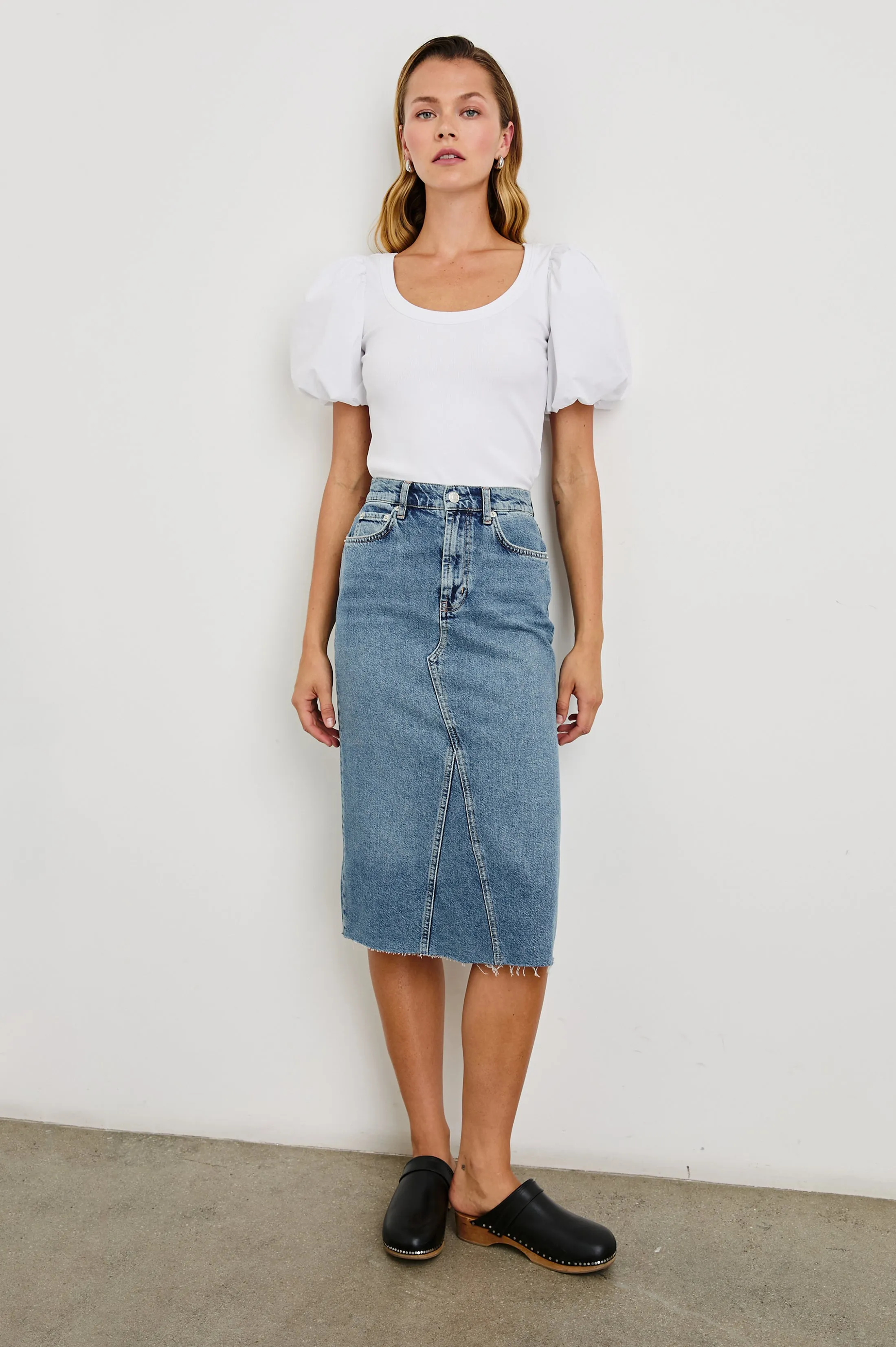 HALLIE TOP - WHITE Rails