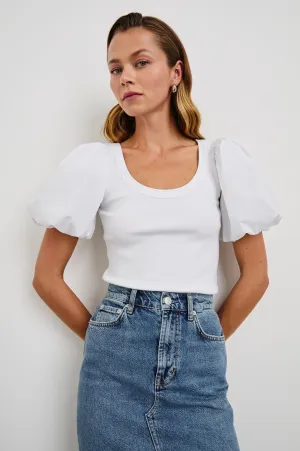 HALLIE TOP - WHITE Rails