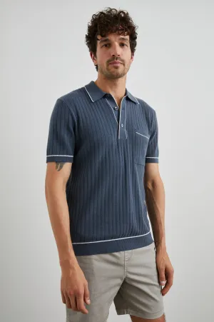 HARDY POLO SHIRT - FADED NAVY Rails