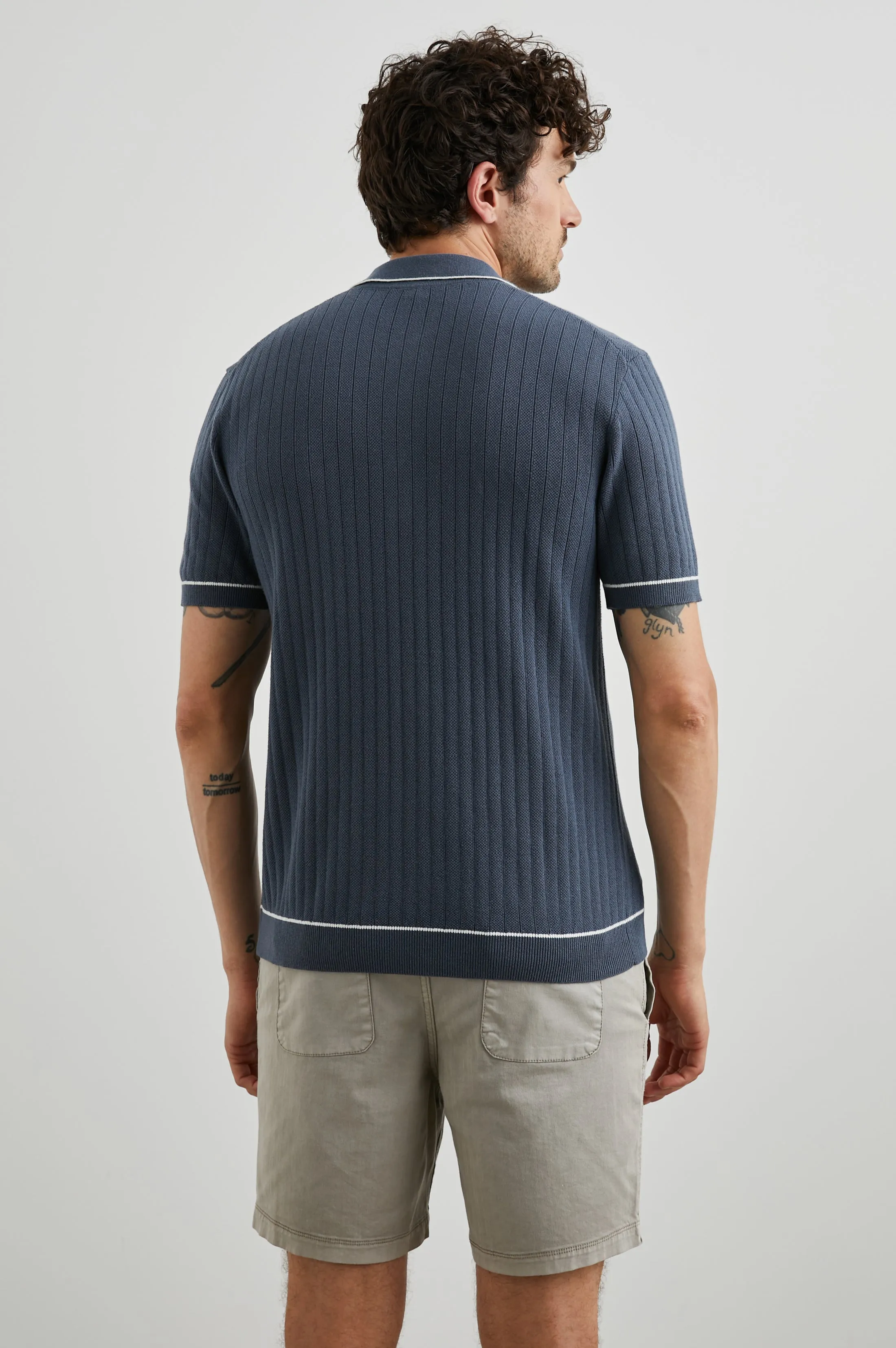 HARDY POLO SHIRT - FADED NAVY Rails