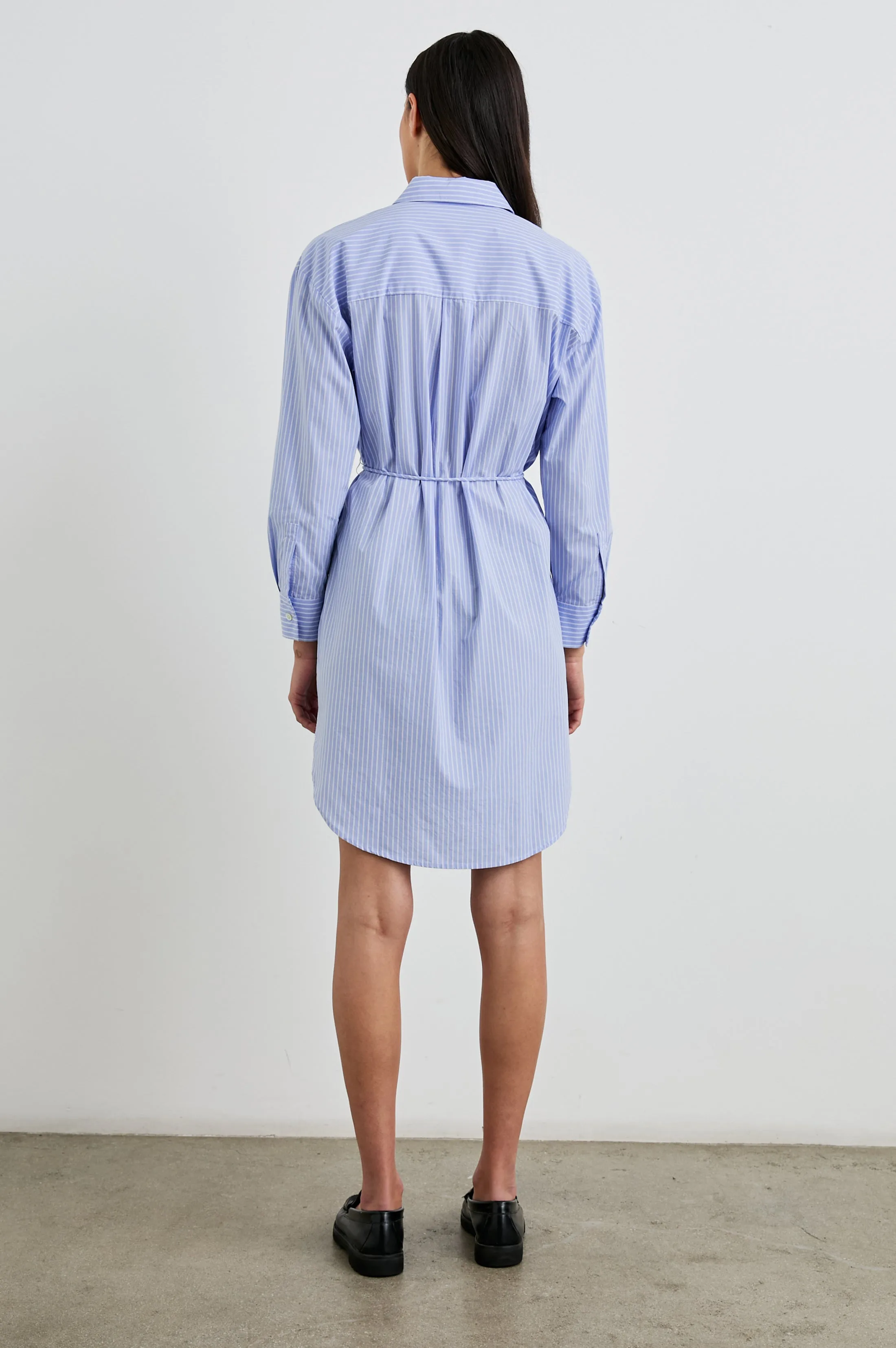 HARMONY DRESS - OXFORD WHITE STRIPE Rails