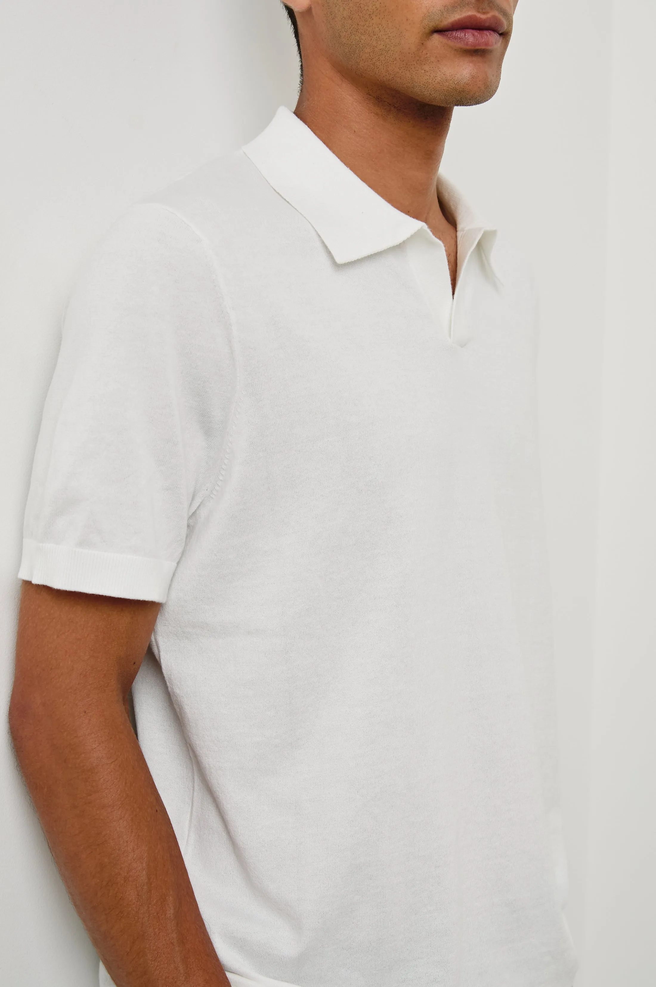 HAYDEN POLO SHIRT - WHITE Rails