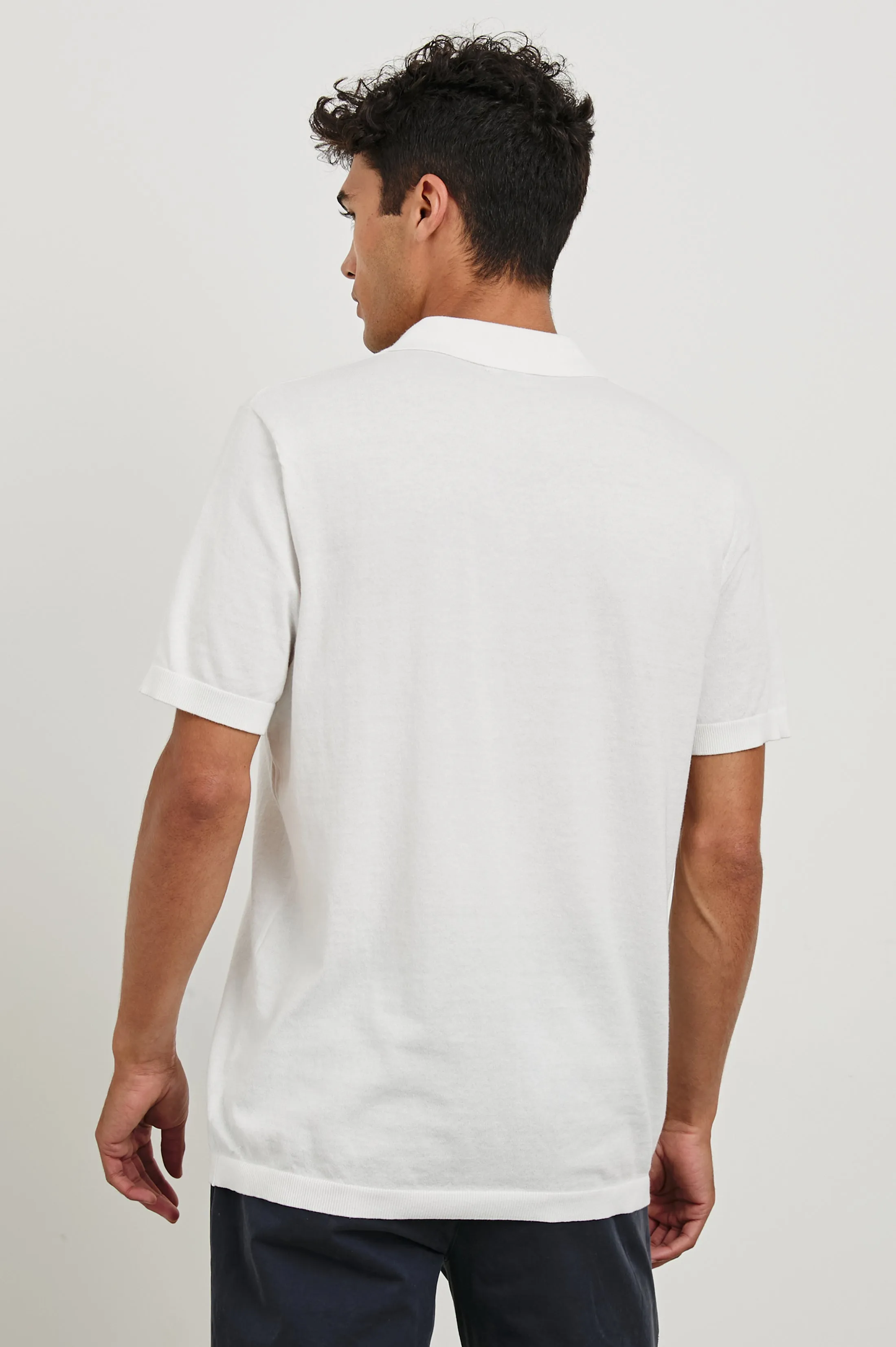 HAYDEN POLO SHIRT - WHITE Rails
