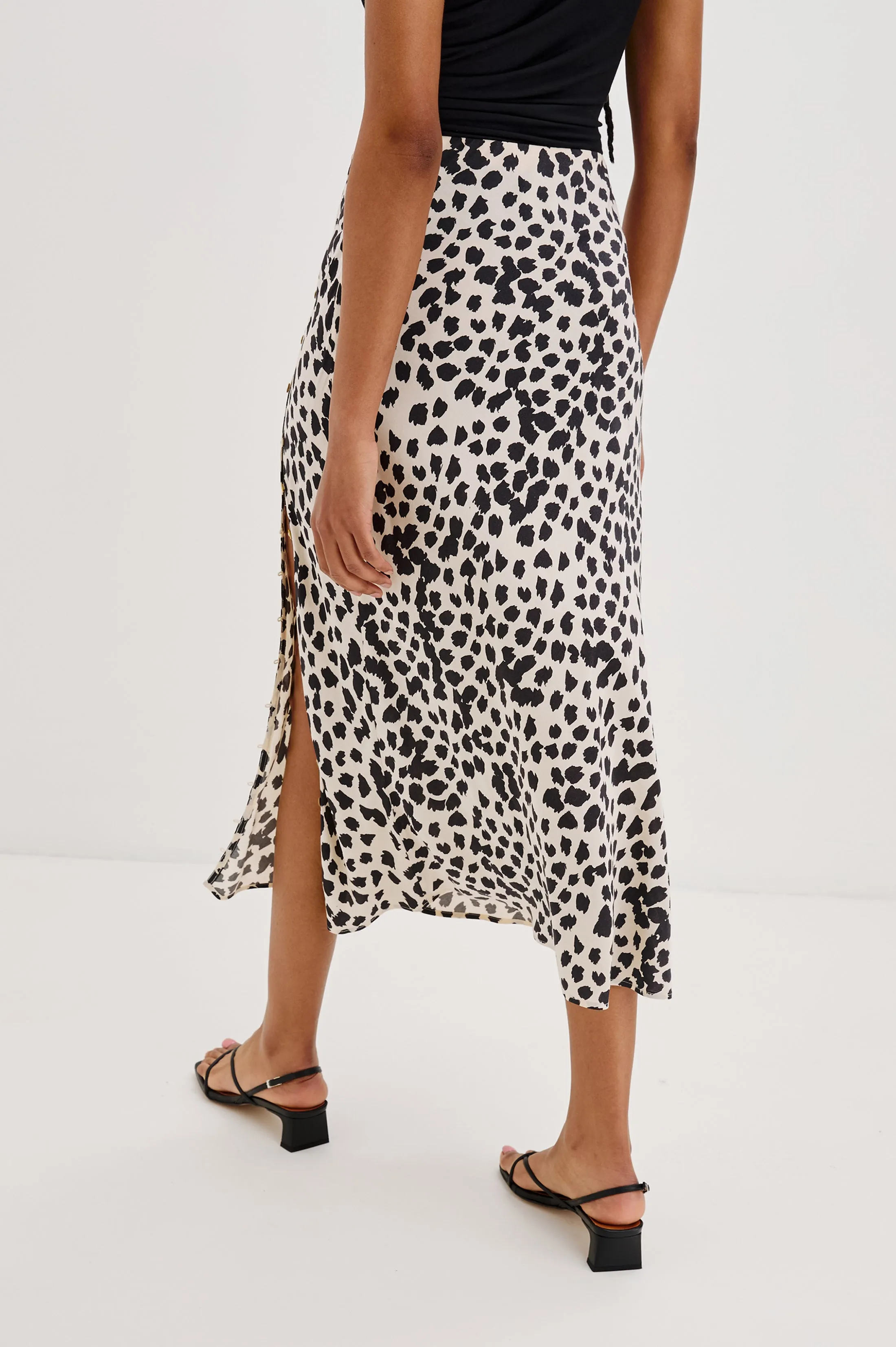 HEPBURN SKIRT - TAUPE SPOTTED Rails