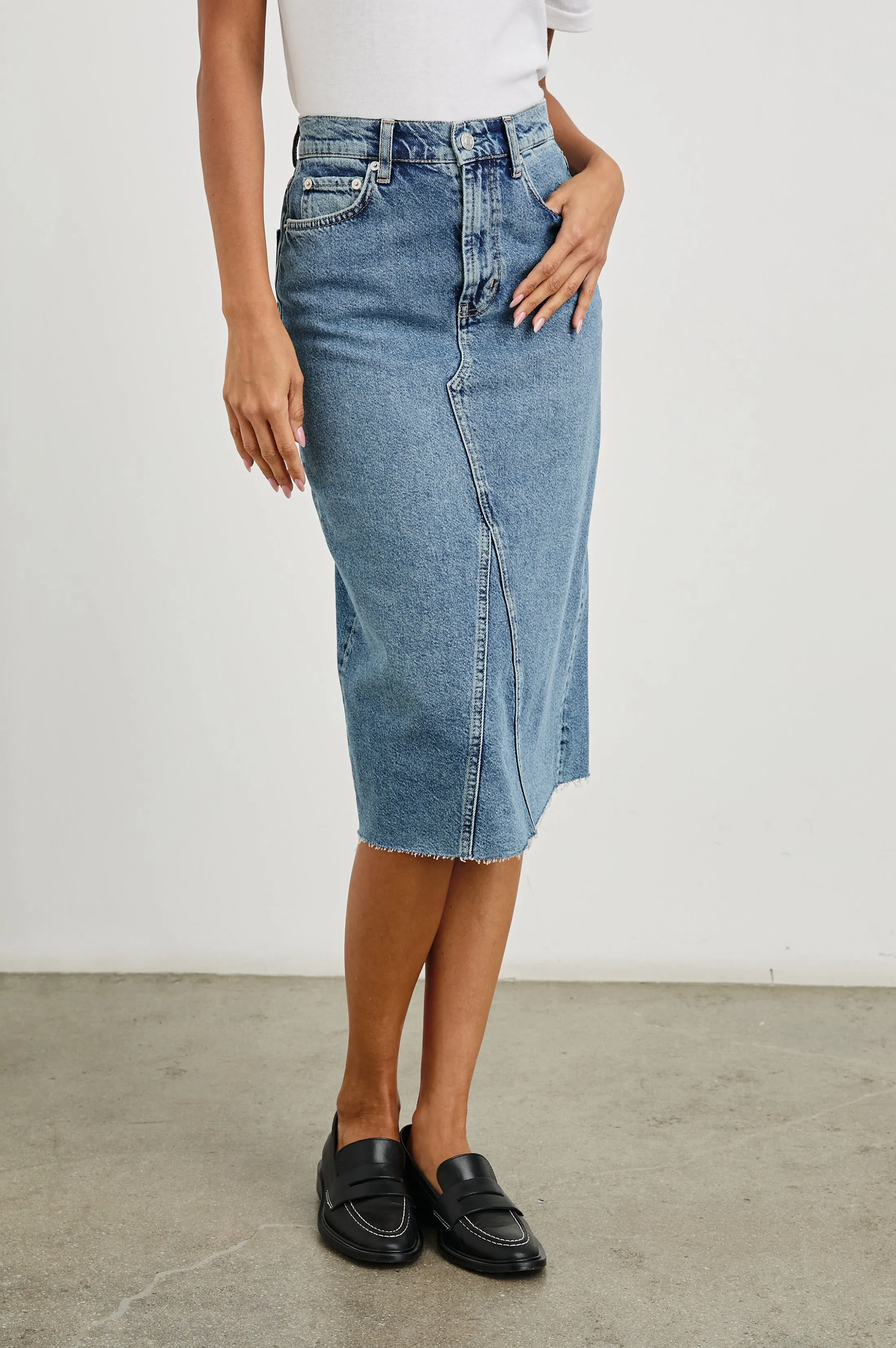 HIGHLAND SKIRT - VINTAGE SAPPHIRE Rails
