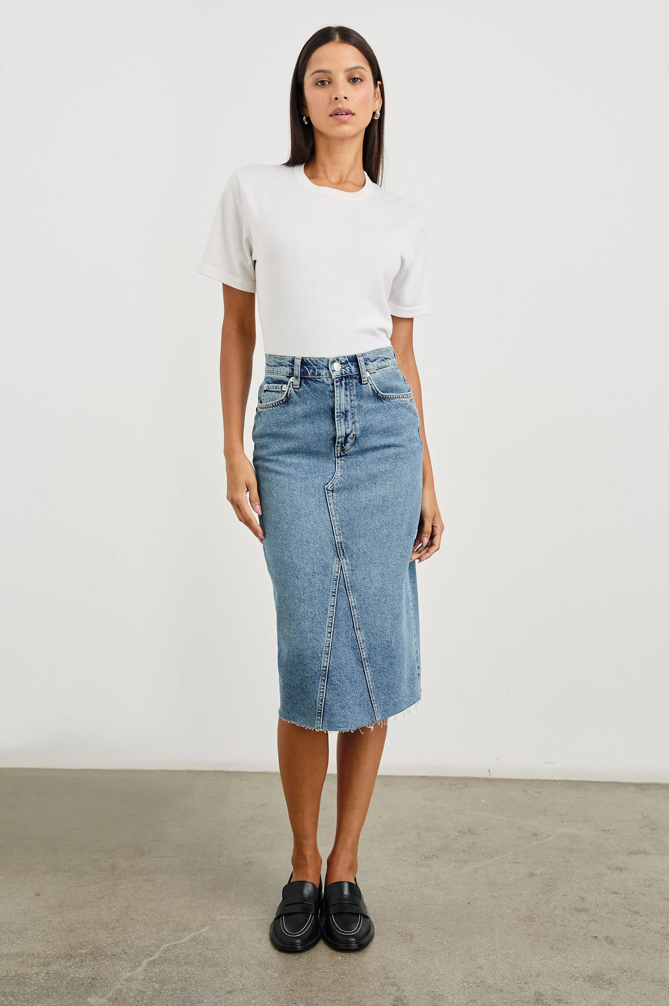 HIGHLAND SKIRT - VINTAGE SAPPHIRE Rails